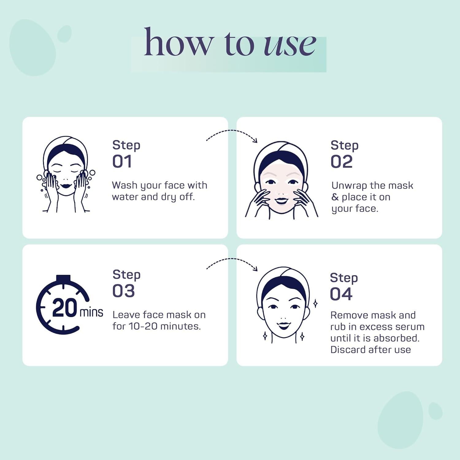 Máscaras Faciales SpaLife 9 Pack - Ácido Hialurónico, Colágeno, Vitamina C