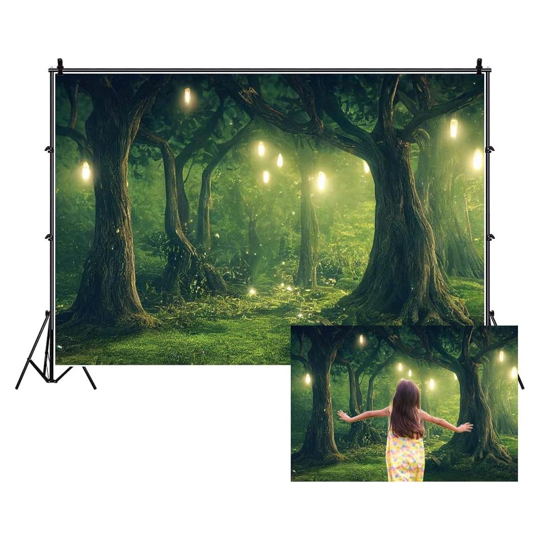 Fondo de Fotografía Renaiss 3x2.5m Bosque Encantado Poliester