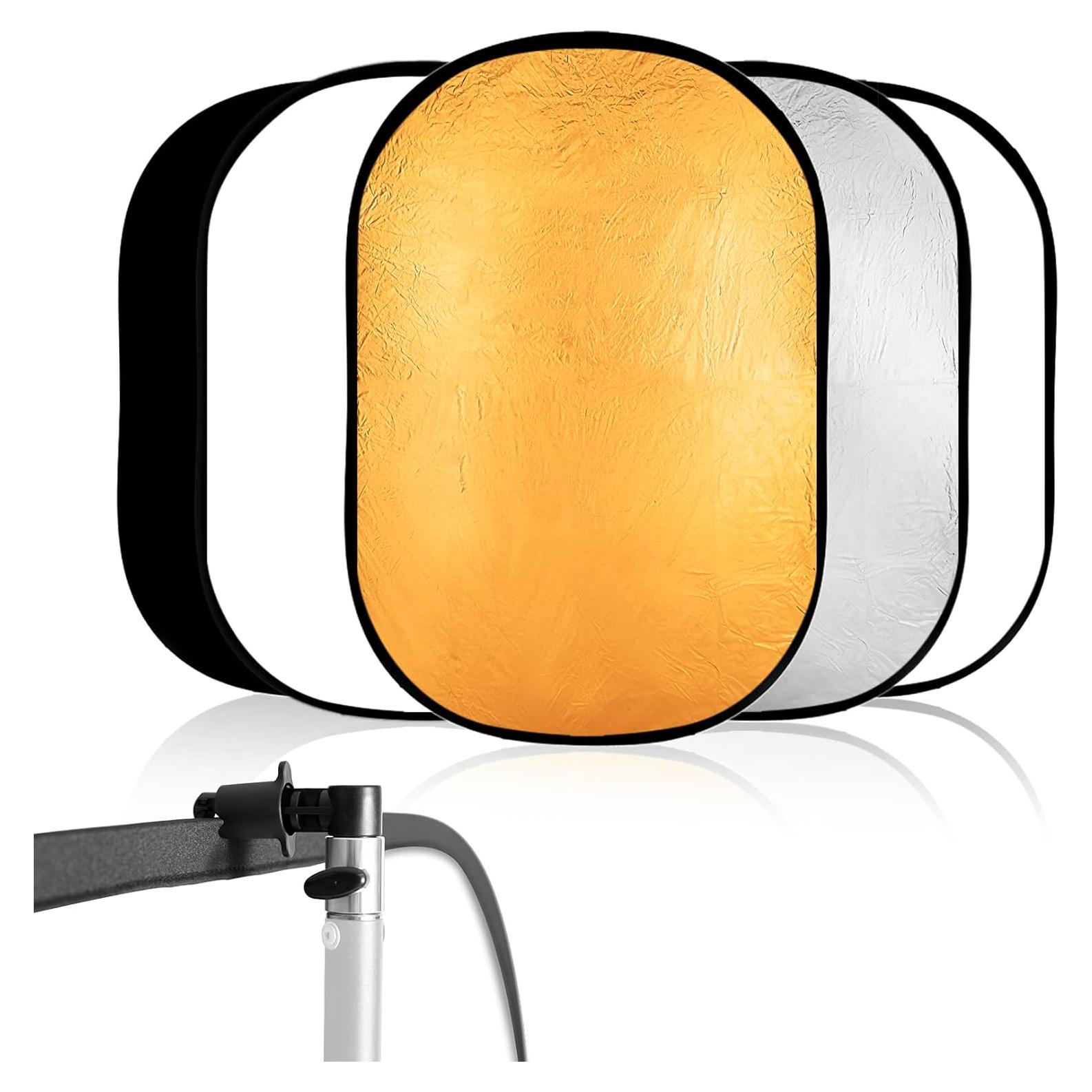 Kit Reflector 5-en-1 Selens 100x150cm con Soporte y Funda