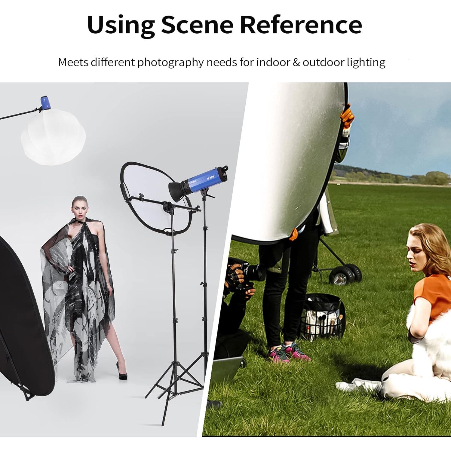 Kit Reflector 5-en-1 Selens 100x150cm con Soporte y Funda