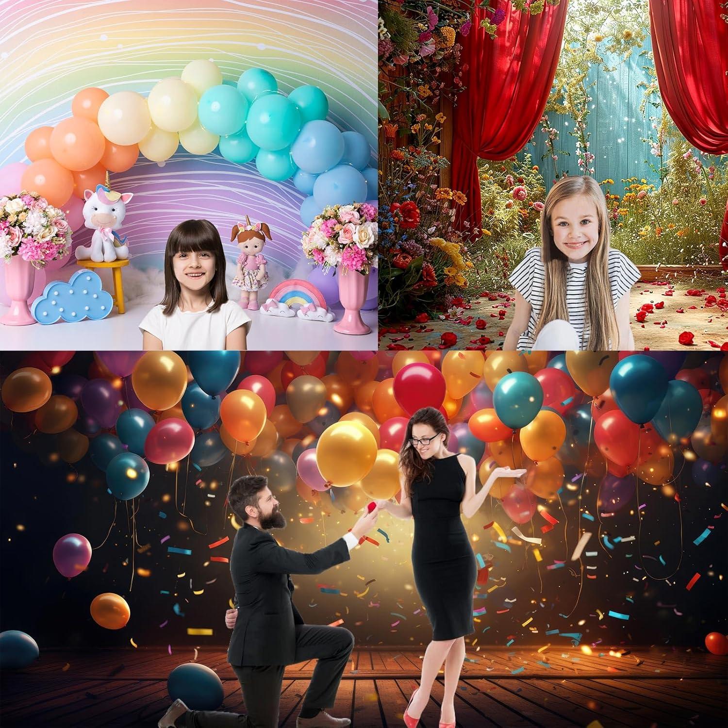 Fondo Fotográfico Colgante Mitivcati 2.2x1.5m Tulle Rosa