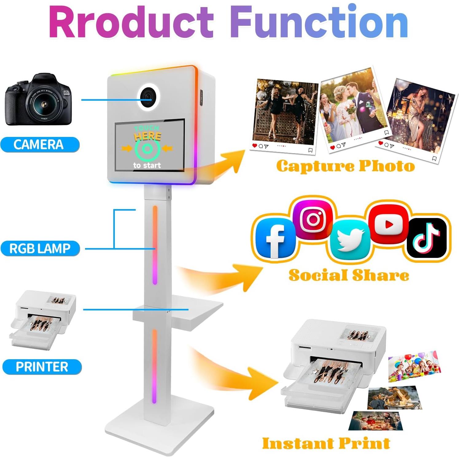 Cabina de Fotos Espejo SHEN ZHEN RM con Cámara e Impresora