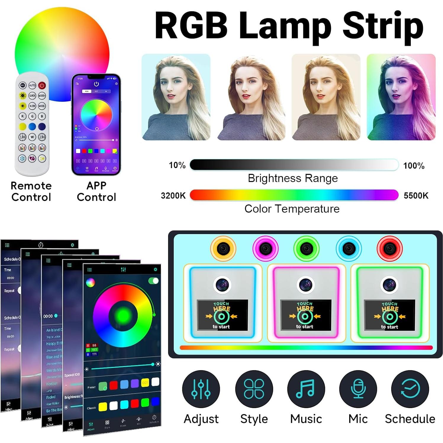 Cabina de Fotos Espejo SHEN ZHEN RM con Cámara e Impresora