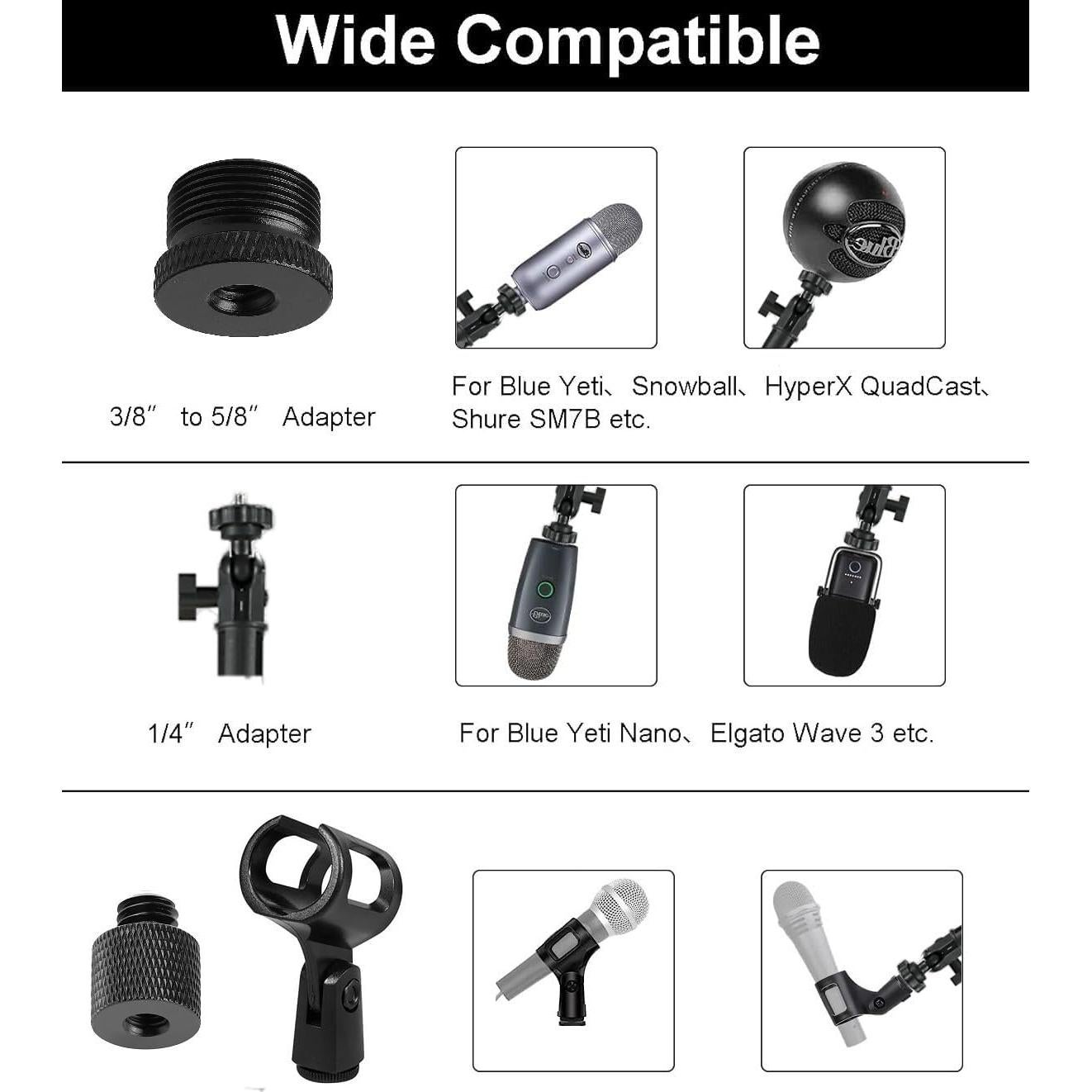 Soporte de Pared para Micrófono AceTaken Wave 3 103cm