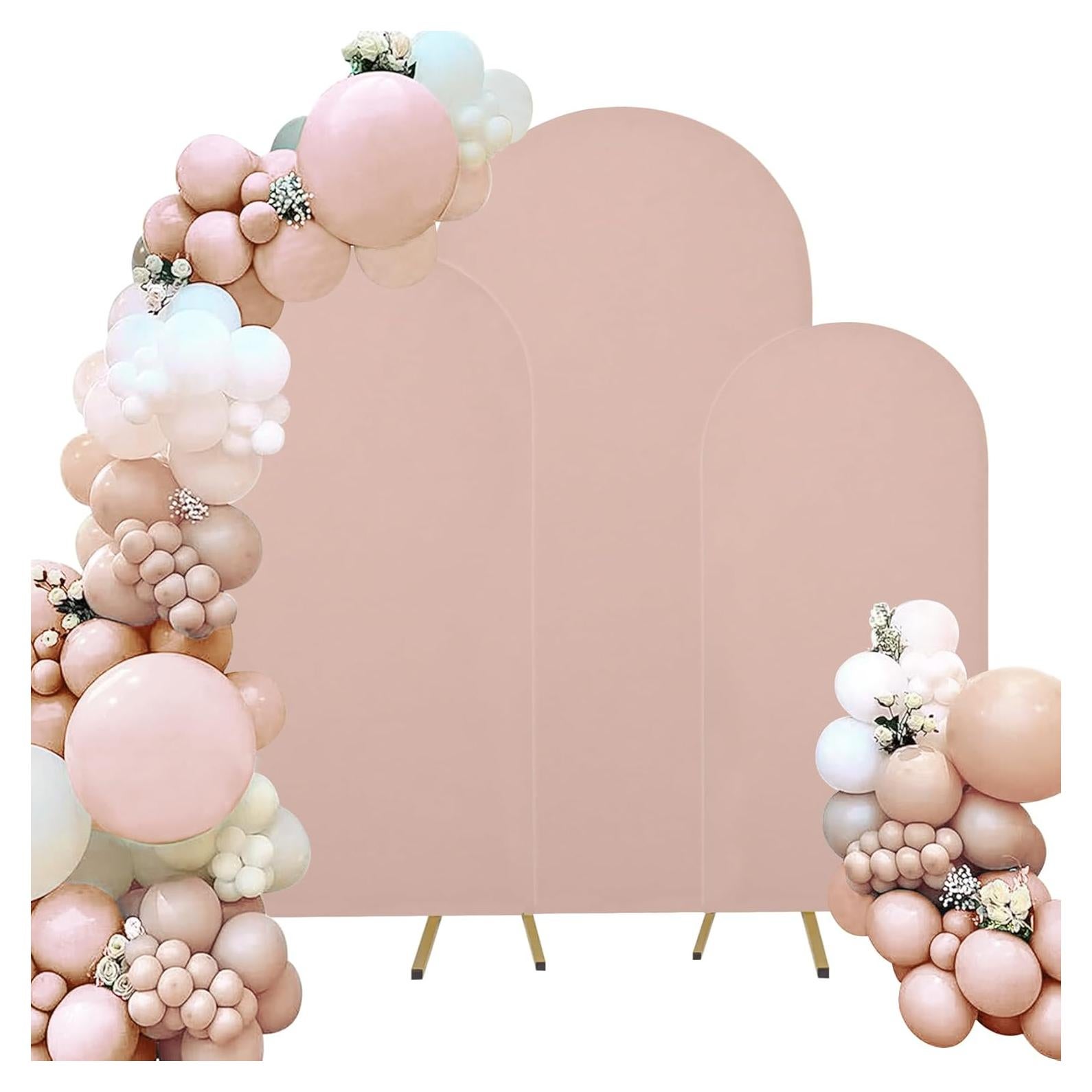 Juego de 3 Fundas de Arco de Boda Spandex Fivenl 1.83m-2.18m