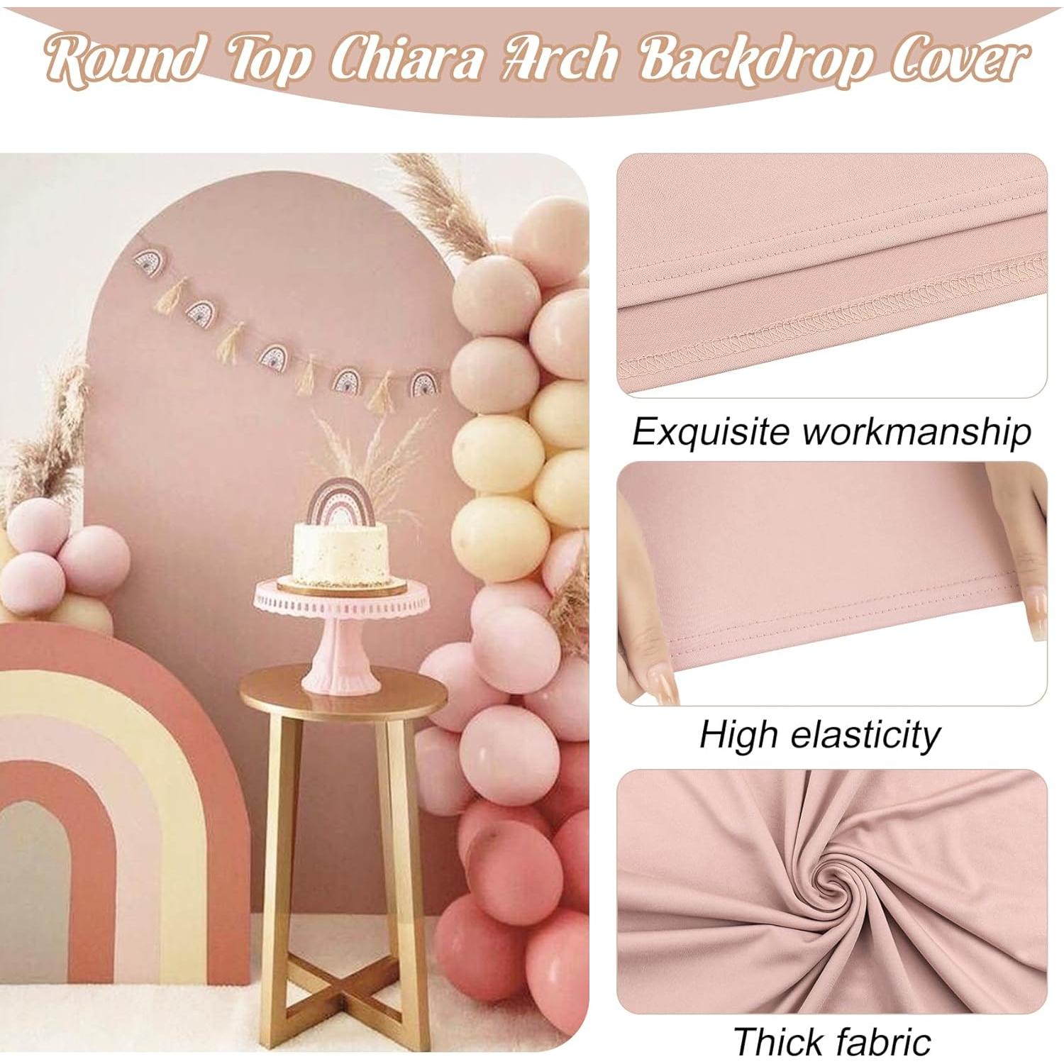 Juego de 3 Fundas de Arco de Boda Spandex Fivenl 1.83m-2.18m