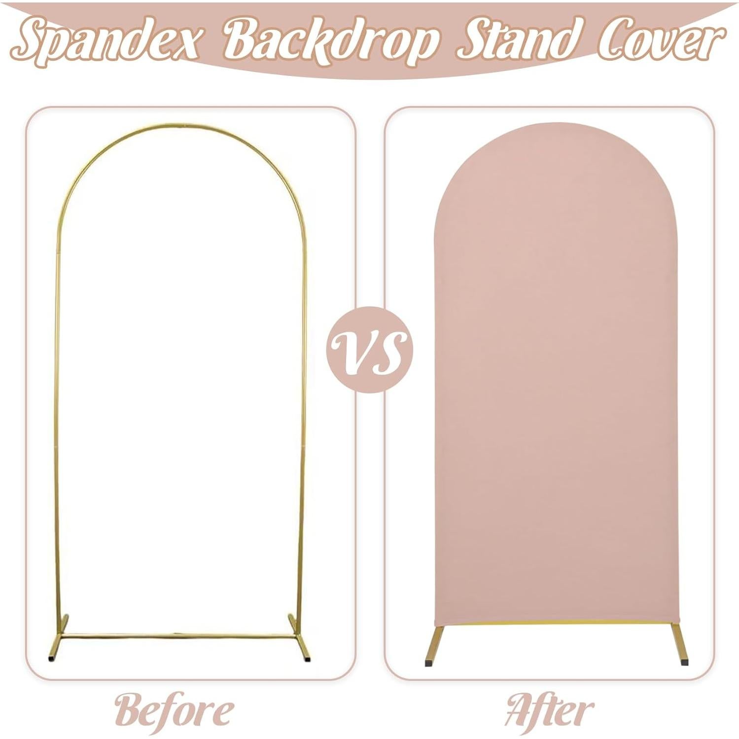 Juego de 3 Fundas de Arco de Boda Spandex Fivenl 1.83m-2.18m