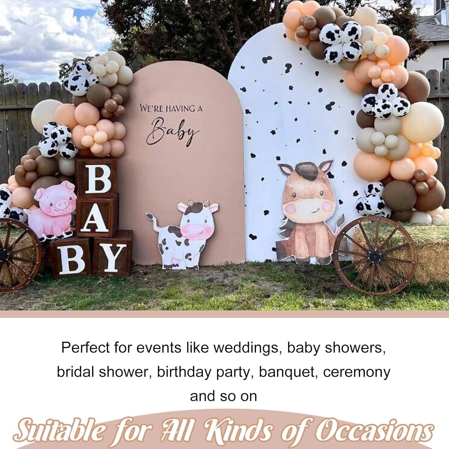 Juego de 3 Fundas de Arco de Boda Spandex Fivenl 1.83m-2.18m