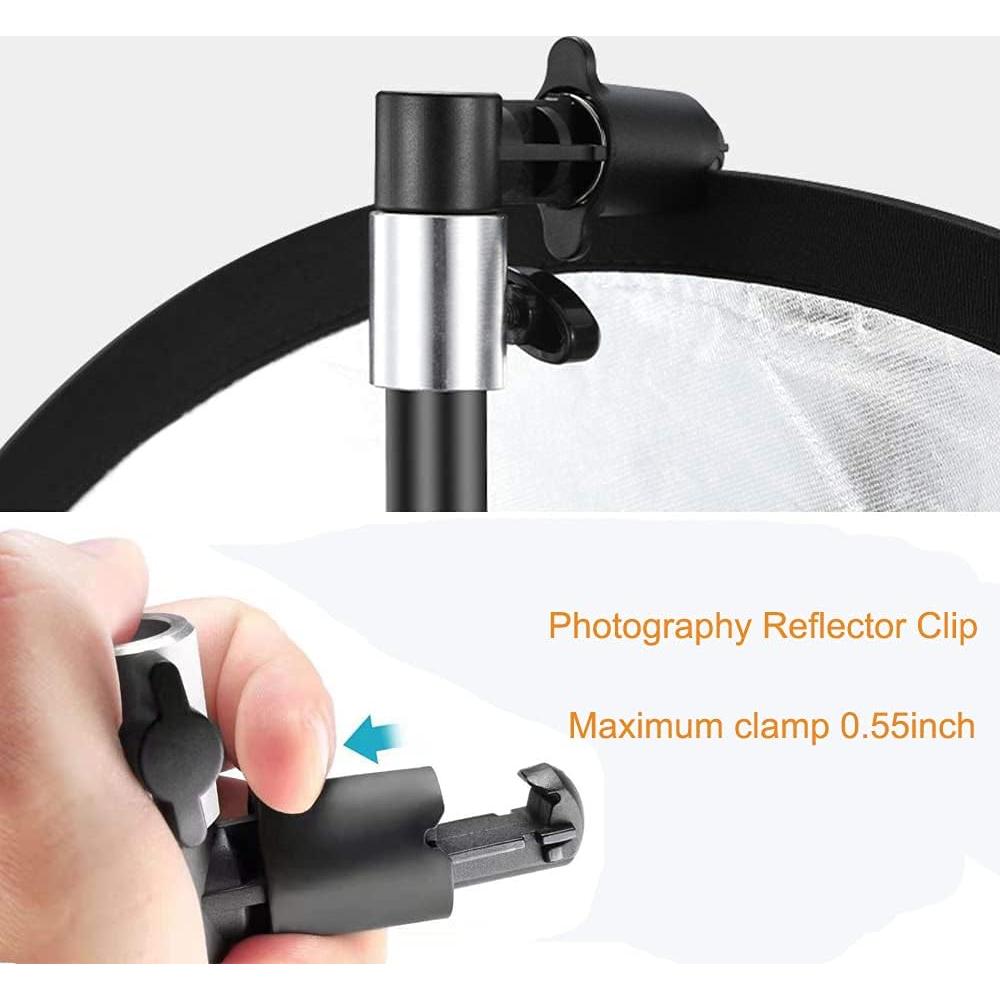 Reflector de Fotografía 5 en 1 ZMURED 80 cm con Soporte y Bolsa