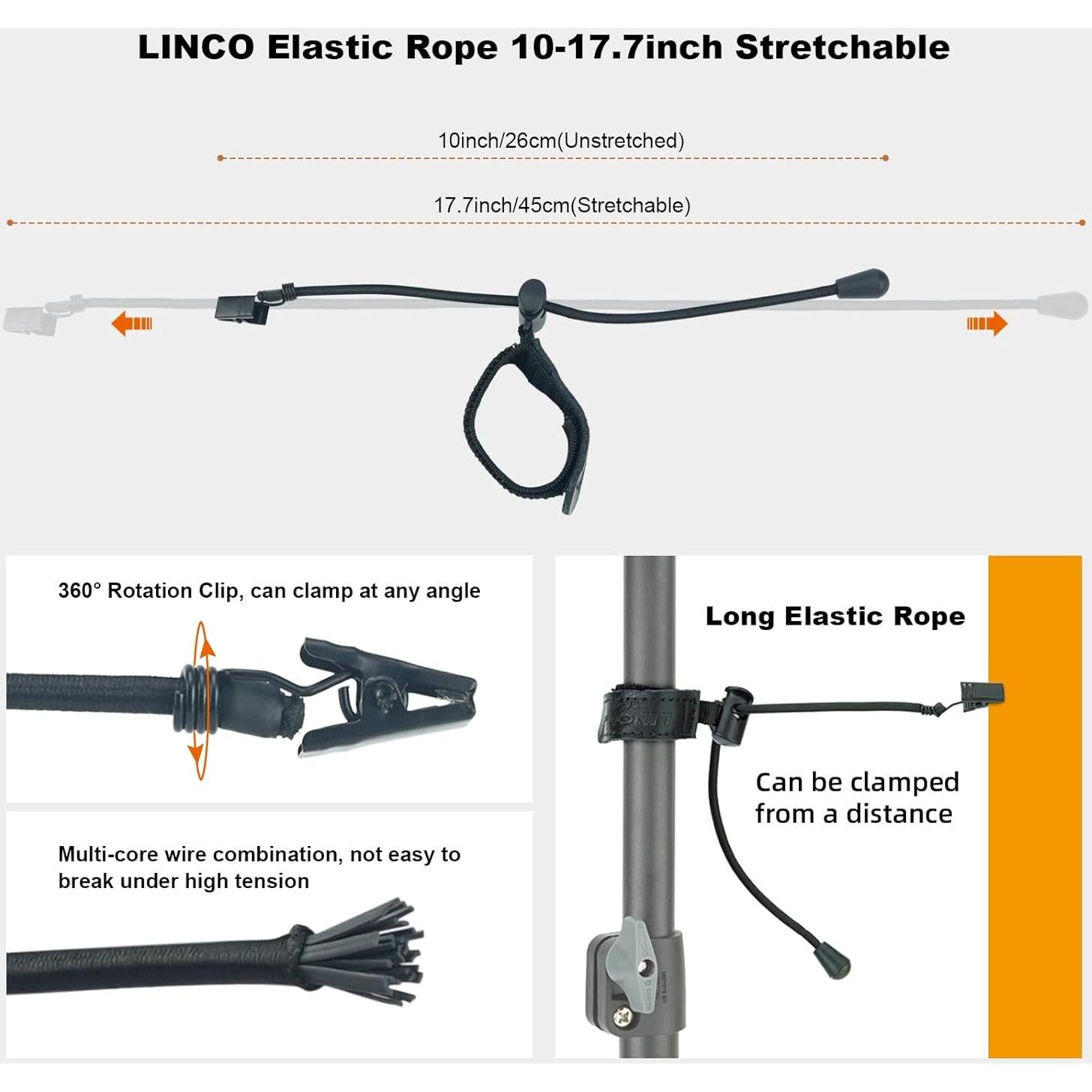 Abrazadera Ajustable LINCO 12-Pack para Fondo Fotográfico