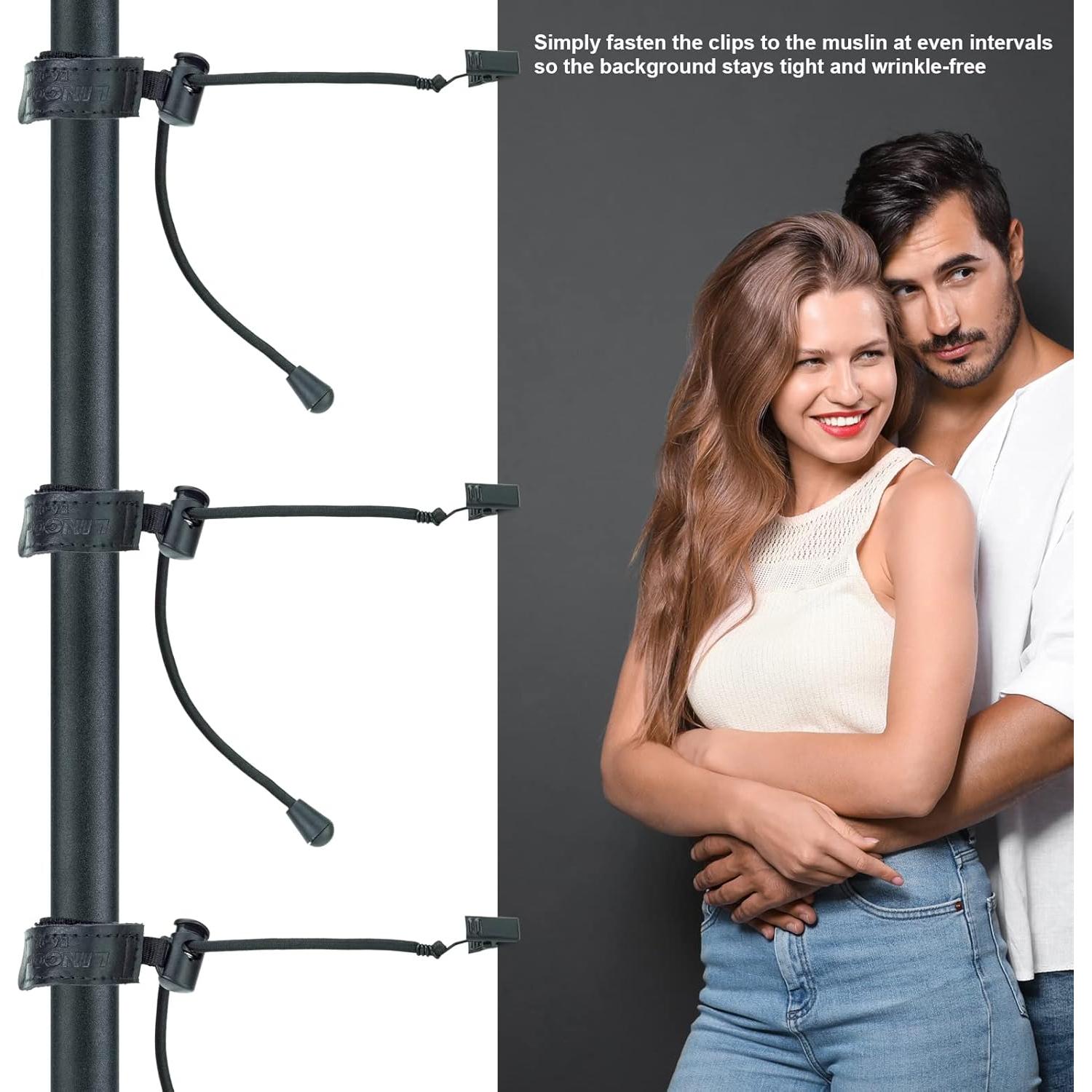 Abrazadera Ajustable LINCO 12-Pack para Fondo Fotográfico