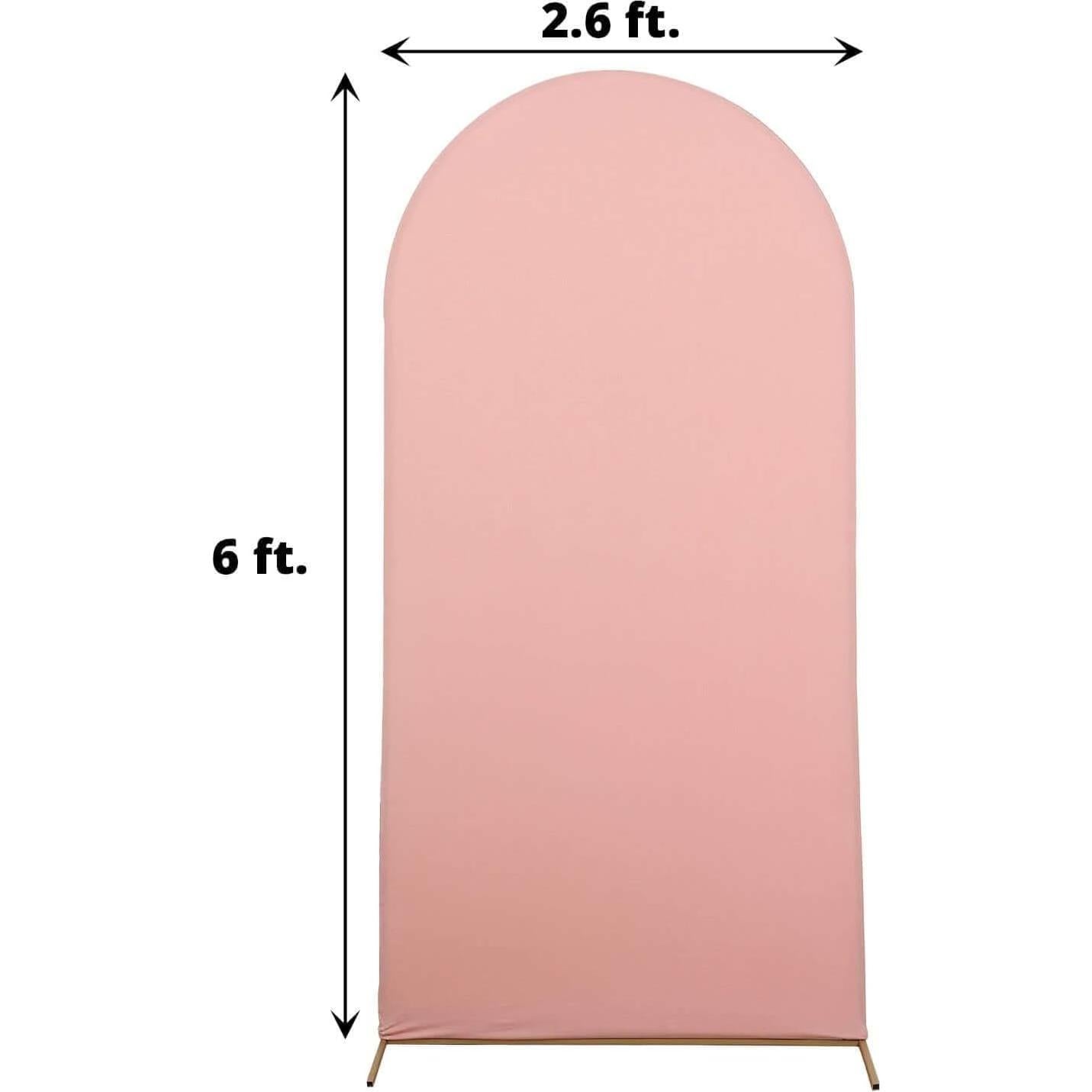 Cubierta de Marco de Fondo Spandex Efavormart 6 pies Rosa Polvoriento