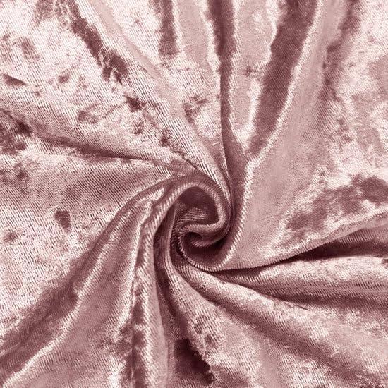 Juego de 3 Fundas de Terciopelo Aplastado Efavormart Rosa Polvoriento 1.52m, 1.83m, 2.13m