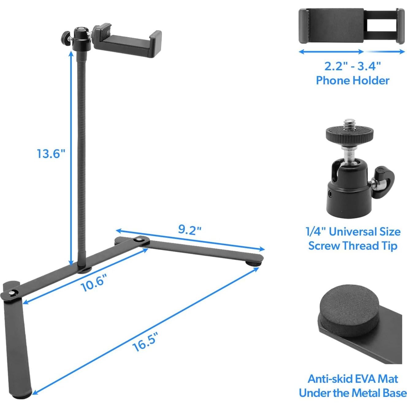 Soporte de Mesa Gooseneck LimoStudio AGG3314 para Teléfono