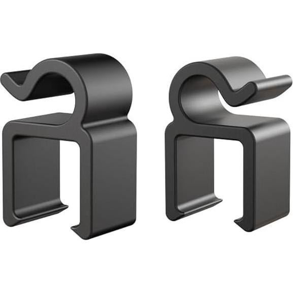 Paquete de 20 Clips de Cable para Micrófono Organizador Negro