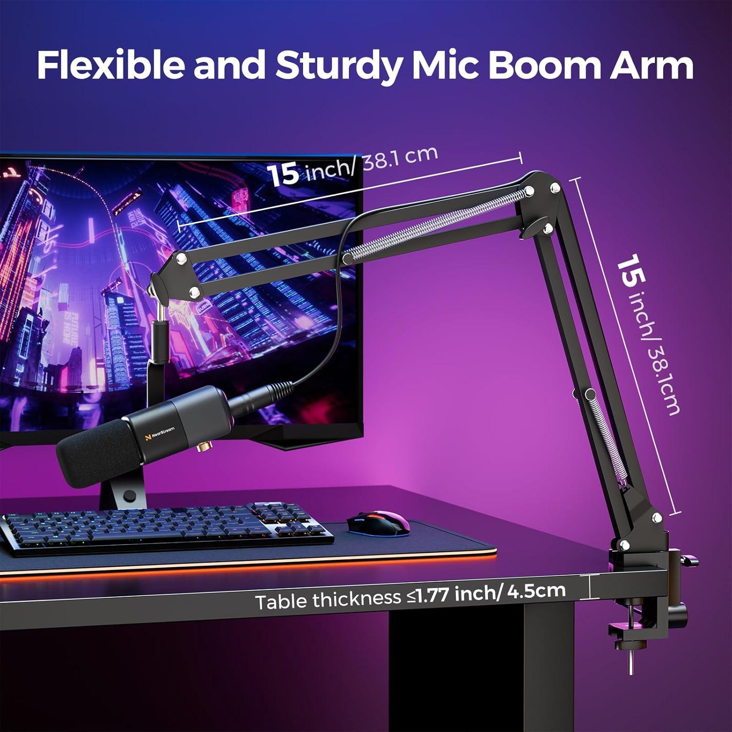 Micrófono de condensador AM20X USB/XLR con soporte ajustable