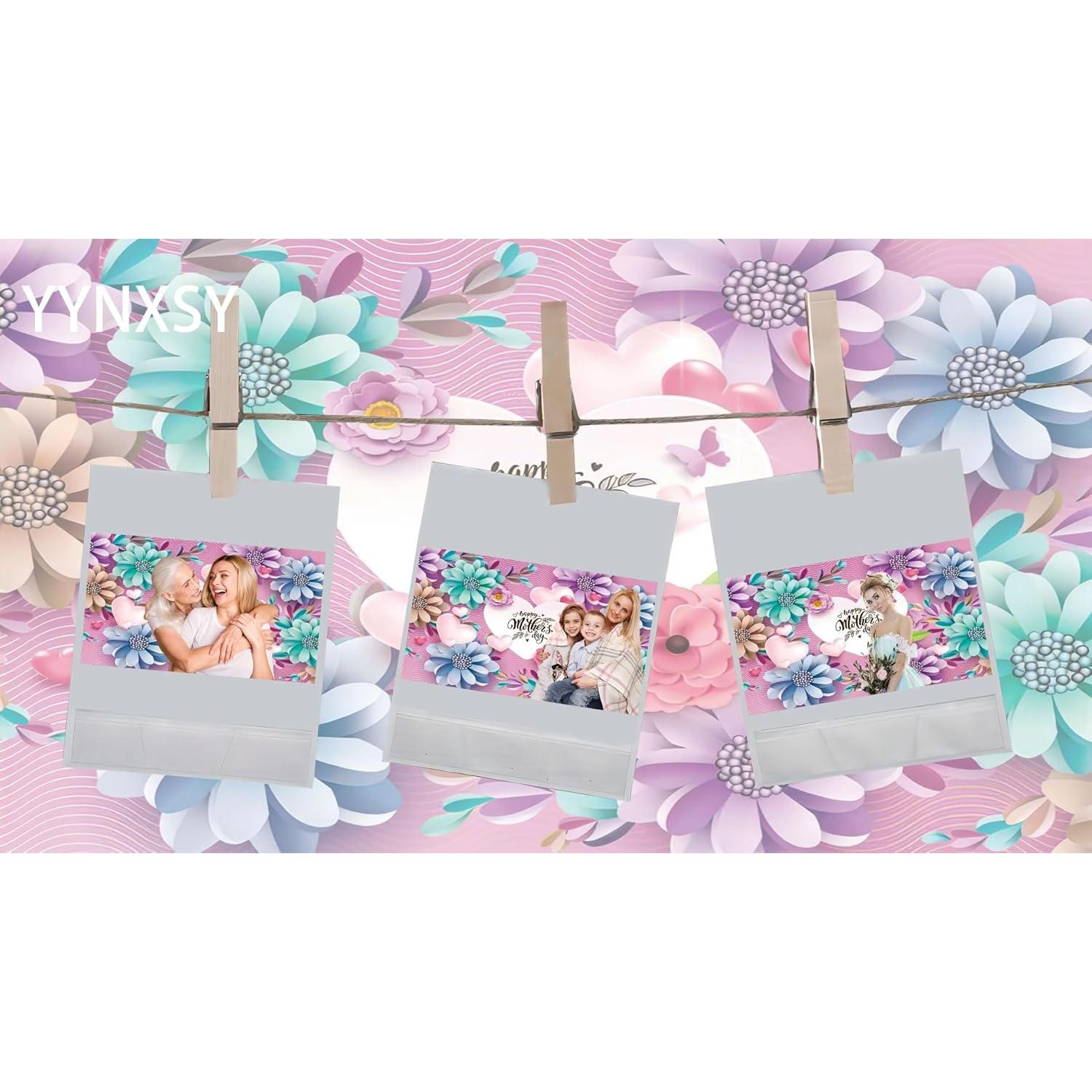 Fondo de Fotografía Día de la Madre YYNXSY 2.4x1.8m Vinilo