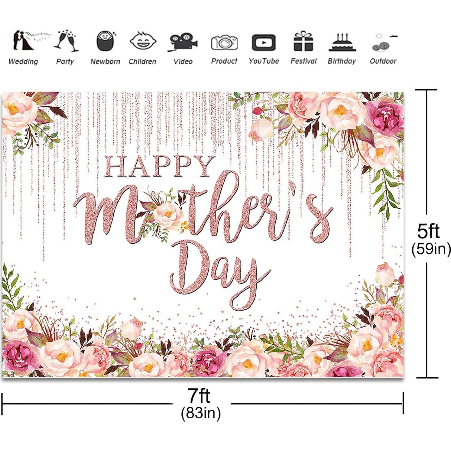 Fondo de Fotografía Día de la Madre Vinilo 210x150 cm