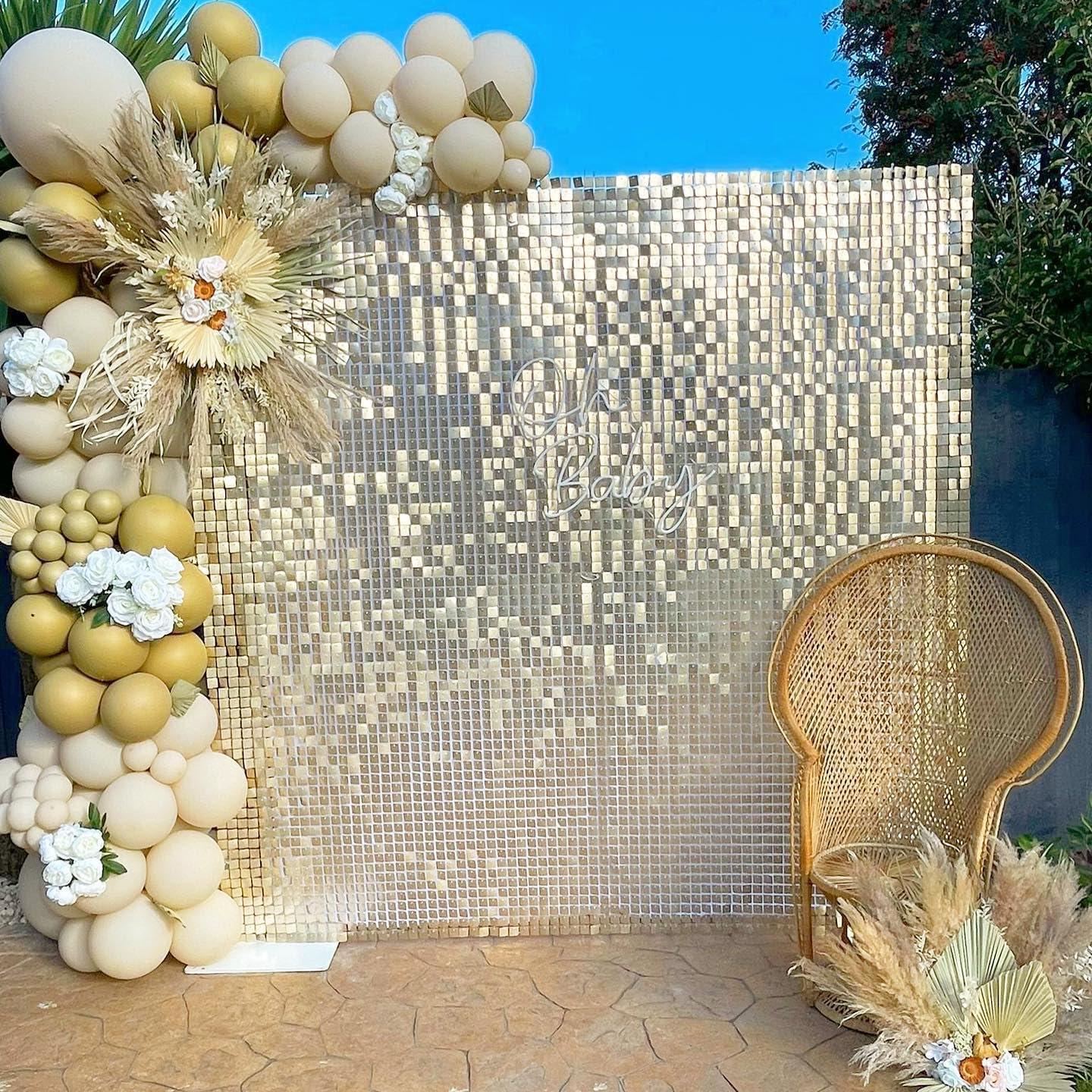 Paneles de Lentejuelas Brillantes B-COOL 30 Piezas 1.83m x 1.83m