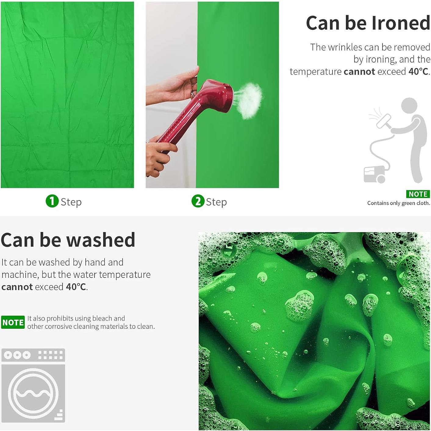 Fondo de Estudio Fotográfico Neewer 3x3.6m Verde Premium