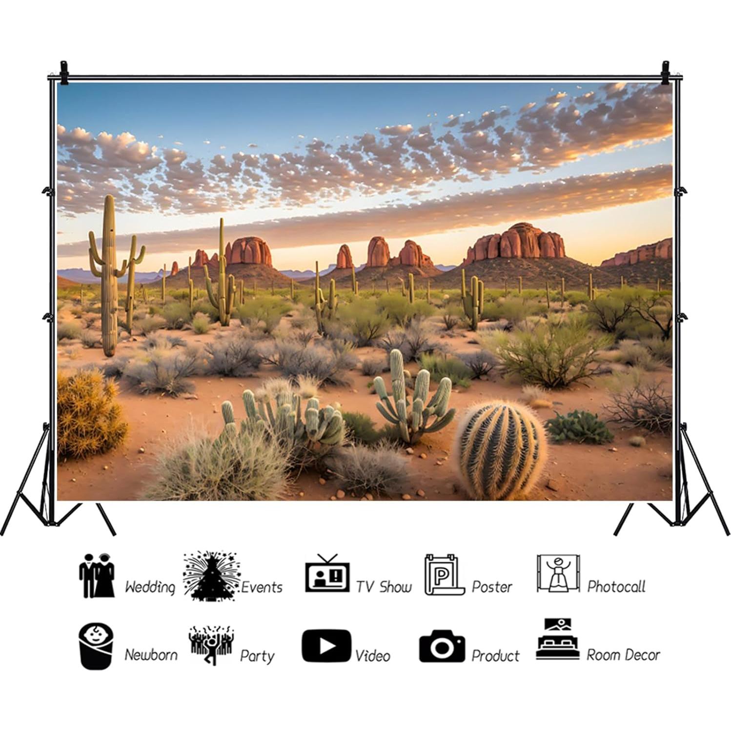 Fondo de Fotografía Desértico 7x5 pies GKLEASG