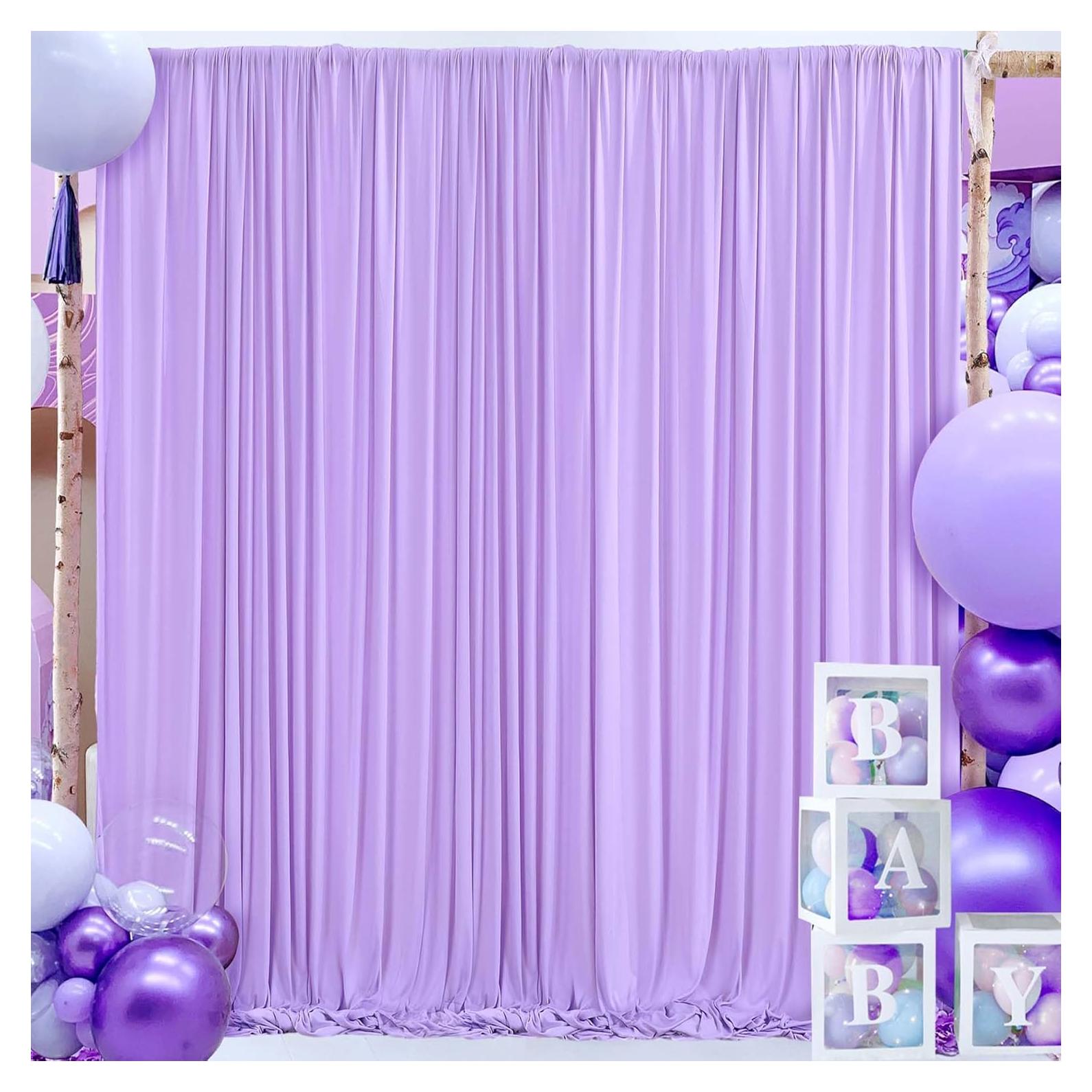 Cortina de Fondo Lavanda Gogoparti 2 Paneles 1.52m x 3.05m