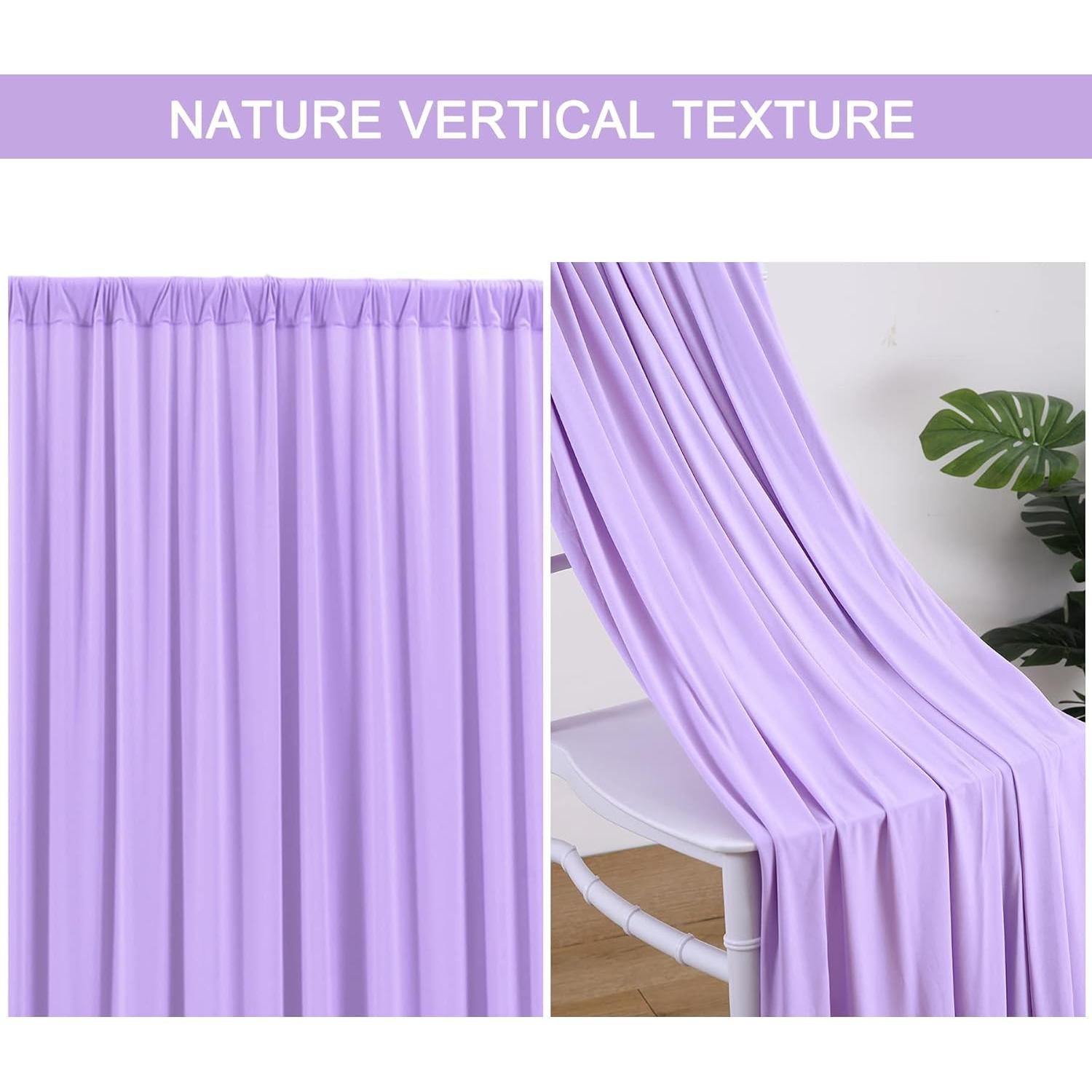 Cortina de Fondo Lavanda Gogoparti 2 Paneles 1.52m x 3.05m