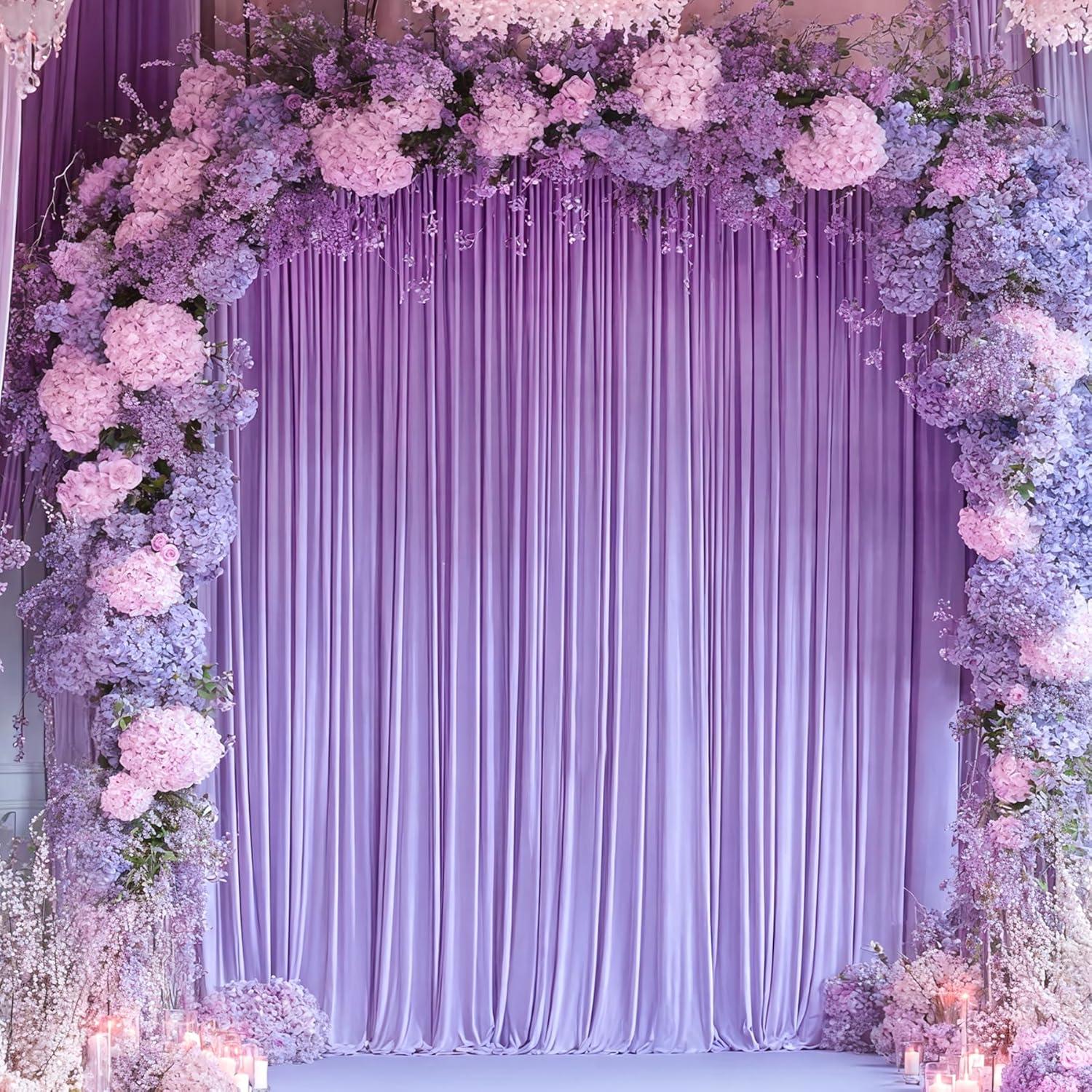 Cortina de Fondo Lavanda Gogoparti 2 Paneles 1.52m x 3.05m