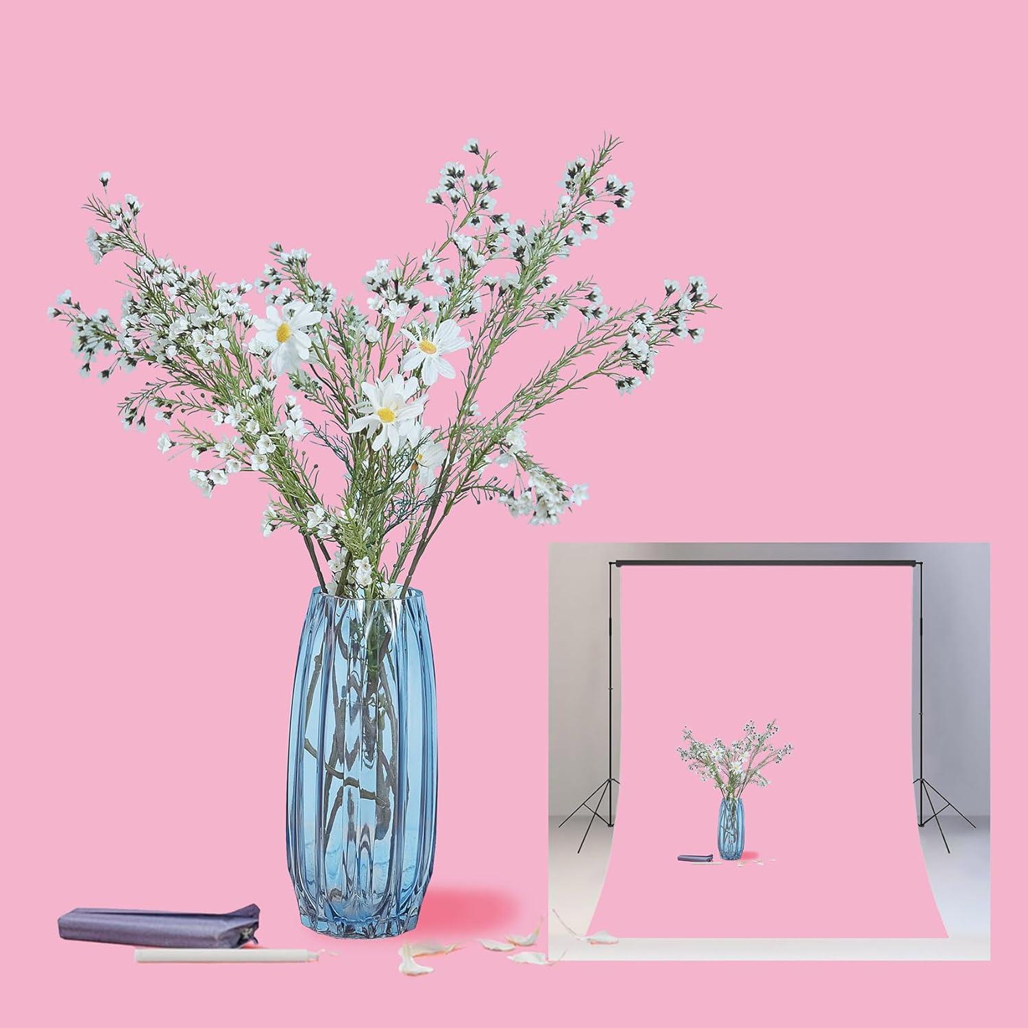 Fondo de Vinilo Rosa Bebé 5x7ft HVEST para Fotografía