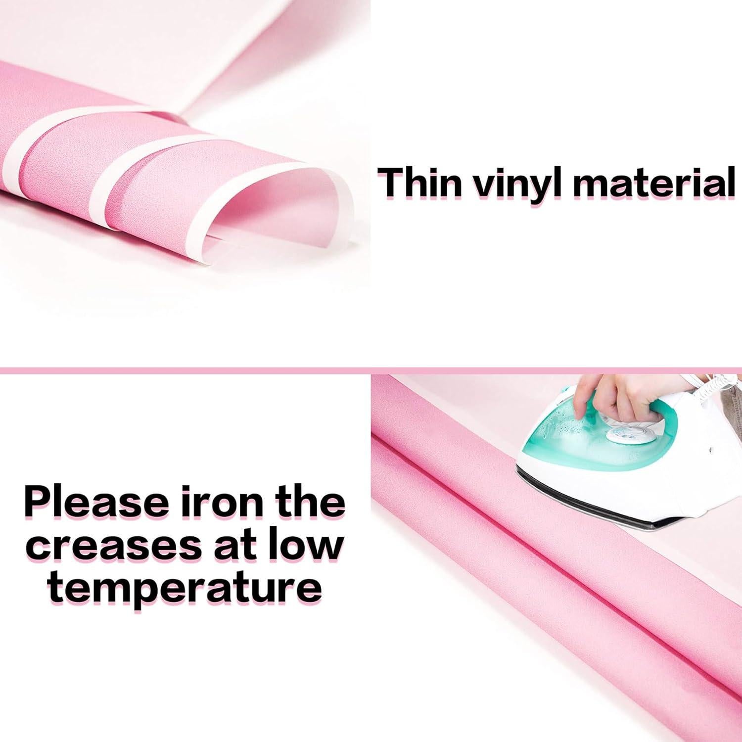 Fondo de Vinilo Rosa Bebé 5x7ft HVEST para Fotografía