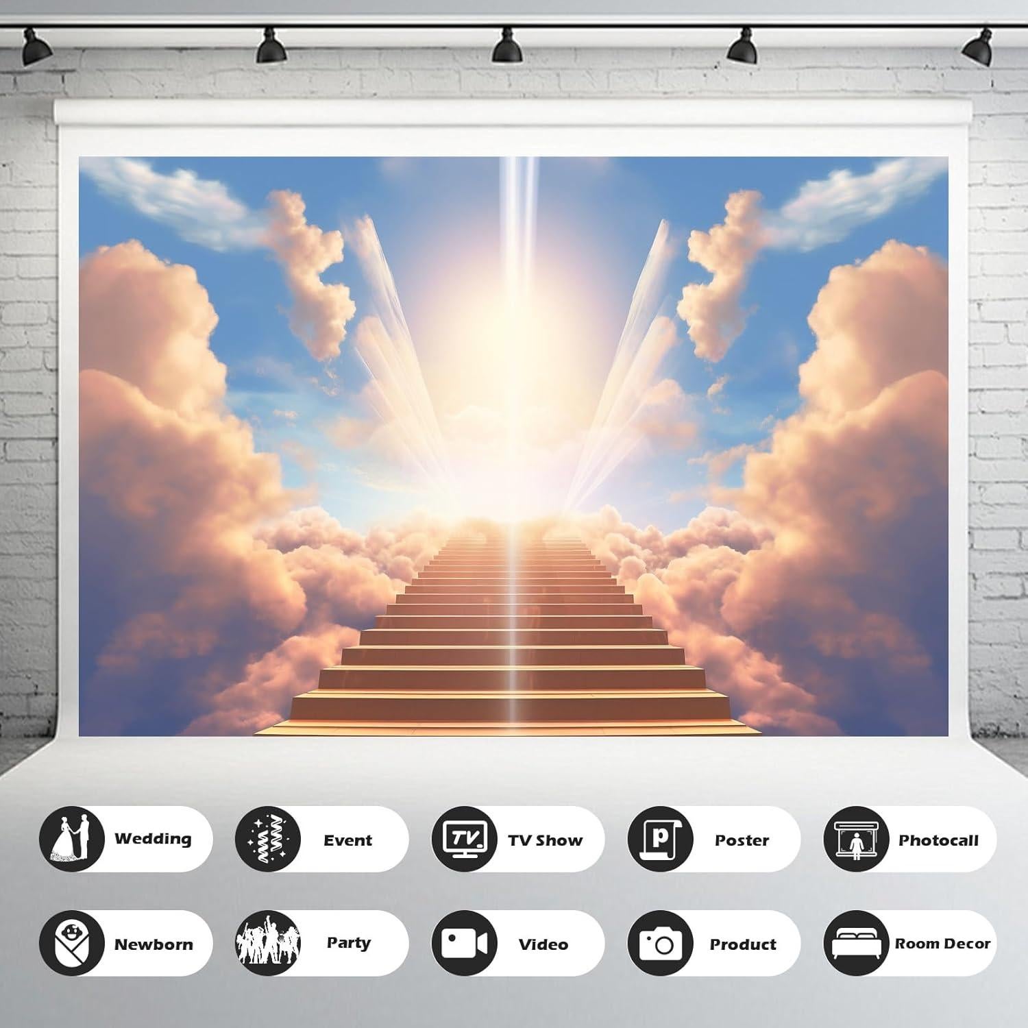 Fondo de Fotografía Vinilo 2.7x1.8m Mitivcati Cielo Nubes