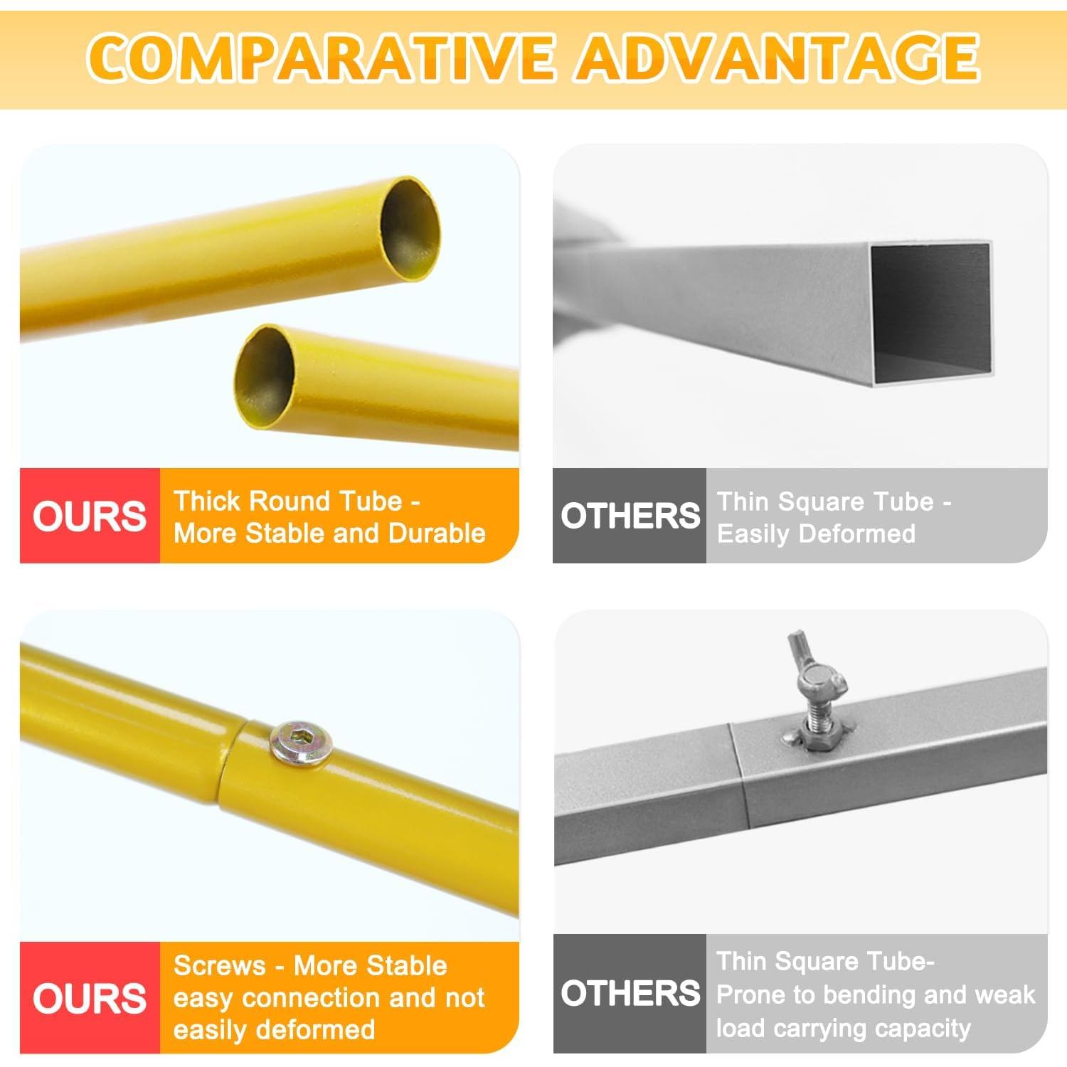 Juego de Soporte y Cubierta para Arco de Boda ROMANKAS 2.2m Azul Bebé