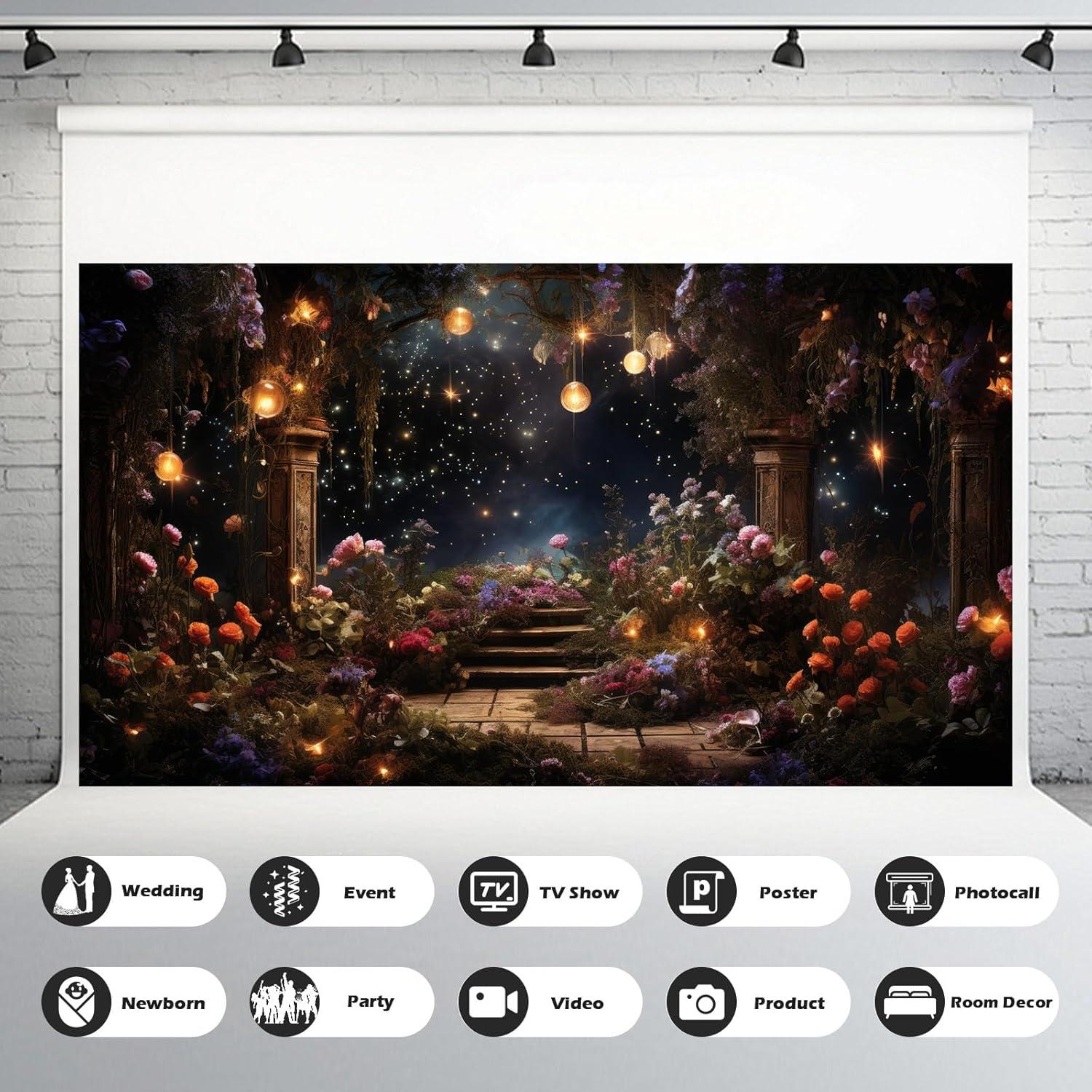 Fondo de Fotografía Jardín Fantasía Mitivcati 2.2x1.5m