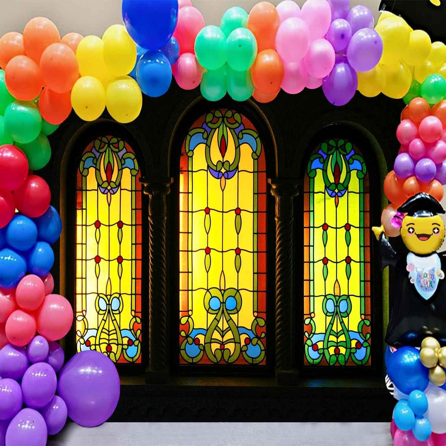 Fondo de Vinilo 2.44x2.44m EMTOBT Ventana Iglesia Vintage