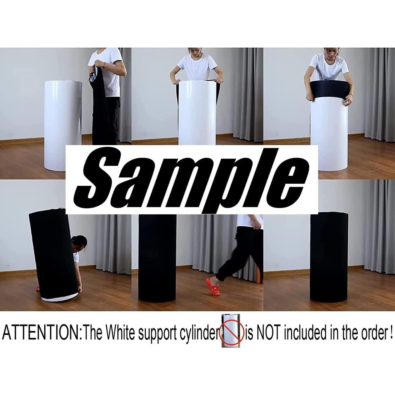 Cubiertas de Pedestal Spandex Elástico 5 pcs Color Púrpura Claro