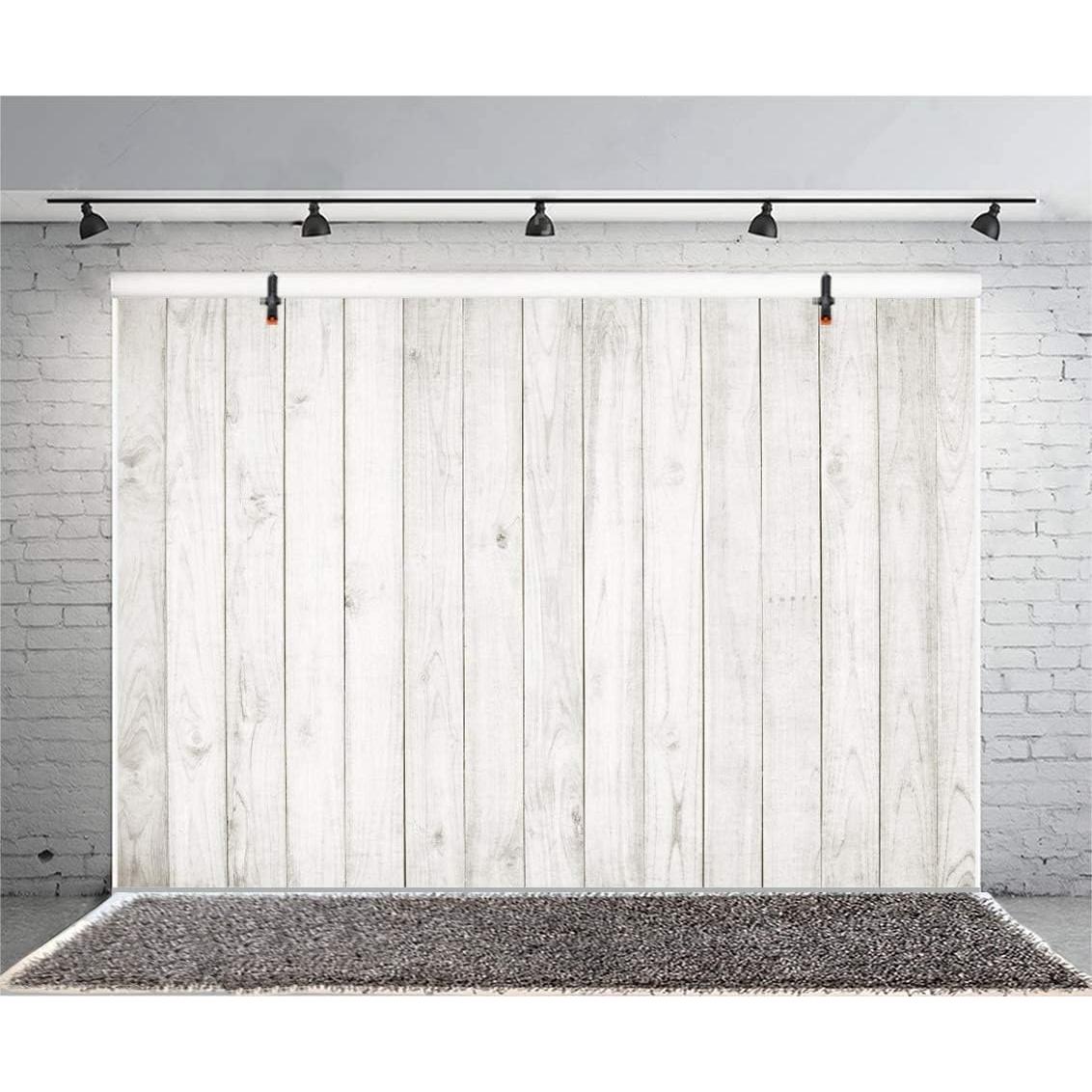 Fondo de Fotografía Vinilo Yeele 3x2m Blanco y Gris Rústico