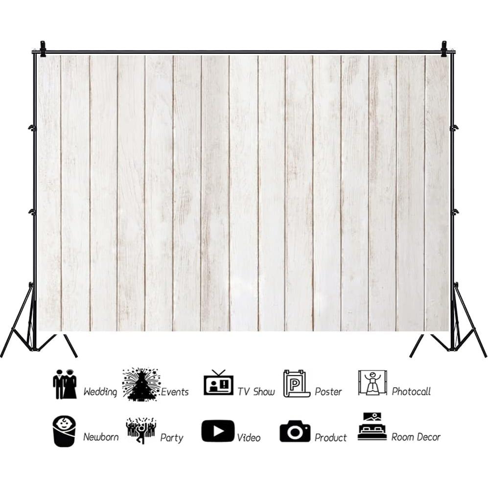 Fondo Fotográfico Renaiss 2.44x1.83m Poliester Vintage Blanco