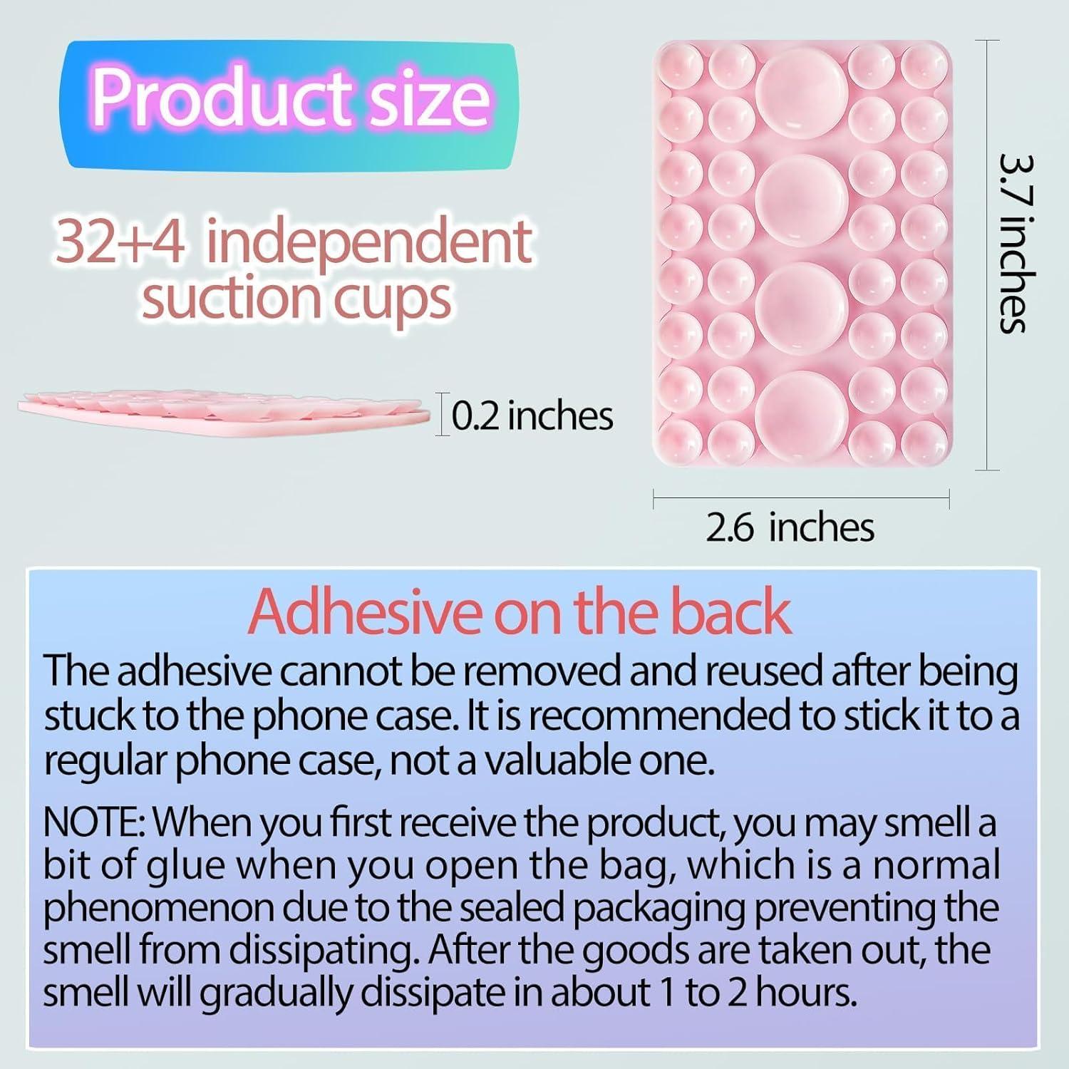 Soporte de Teléfono con Ventosa de Silicona QxbBox Rosa Claro