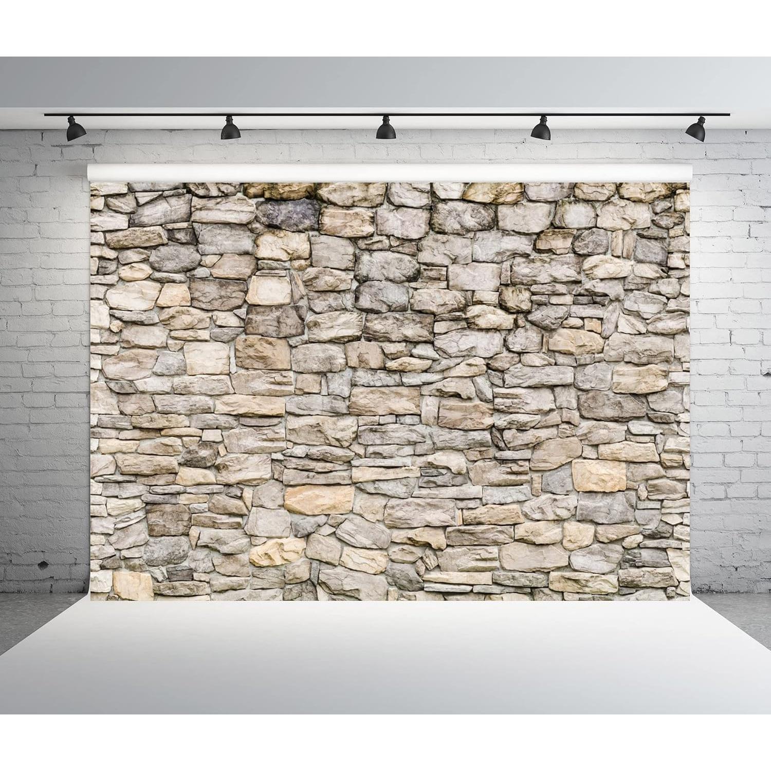 Fondo de Fotografía BELECO 2.7x1.8m Tela Ladrillo Vintage