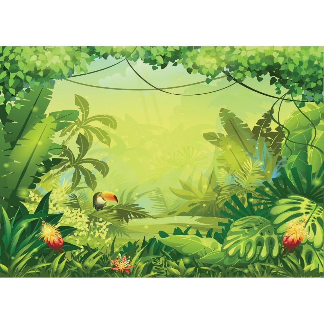 Fondo de Fotografía Vinilo Selva 2.1x1.5m LYWYGG