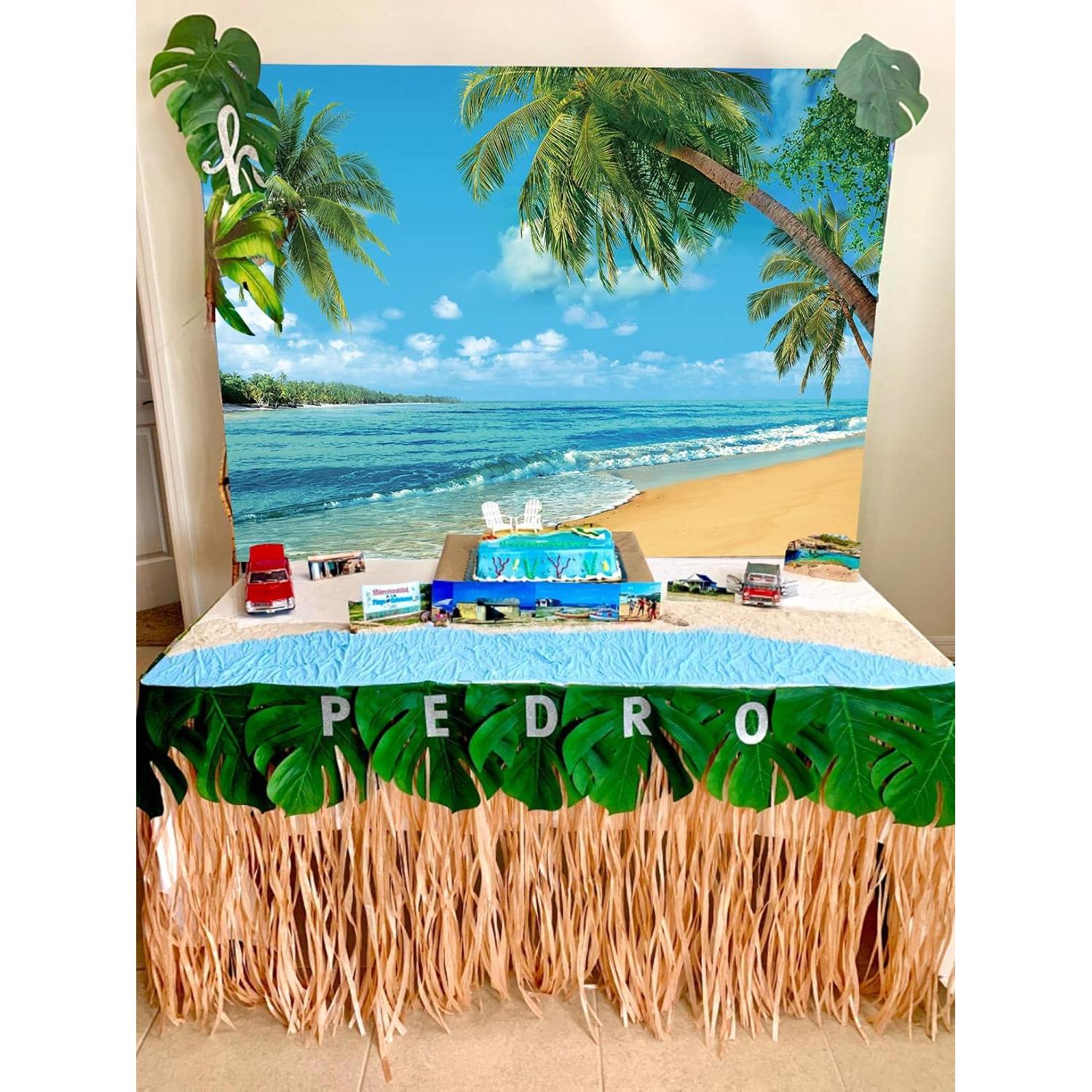 Fondo de Vinilo Tropical 210x150cm para Fotografía yy-beach008