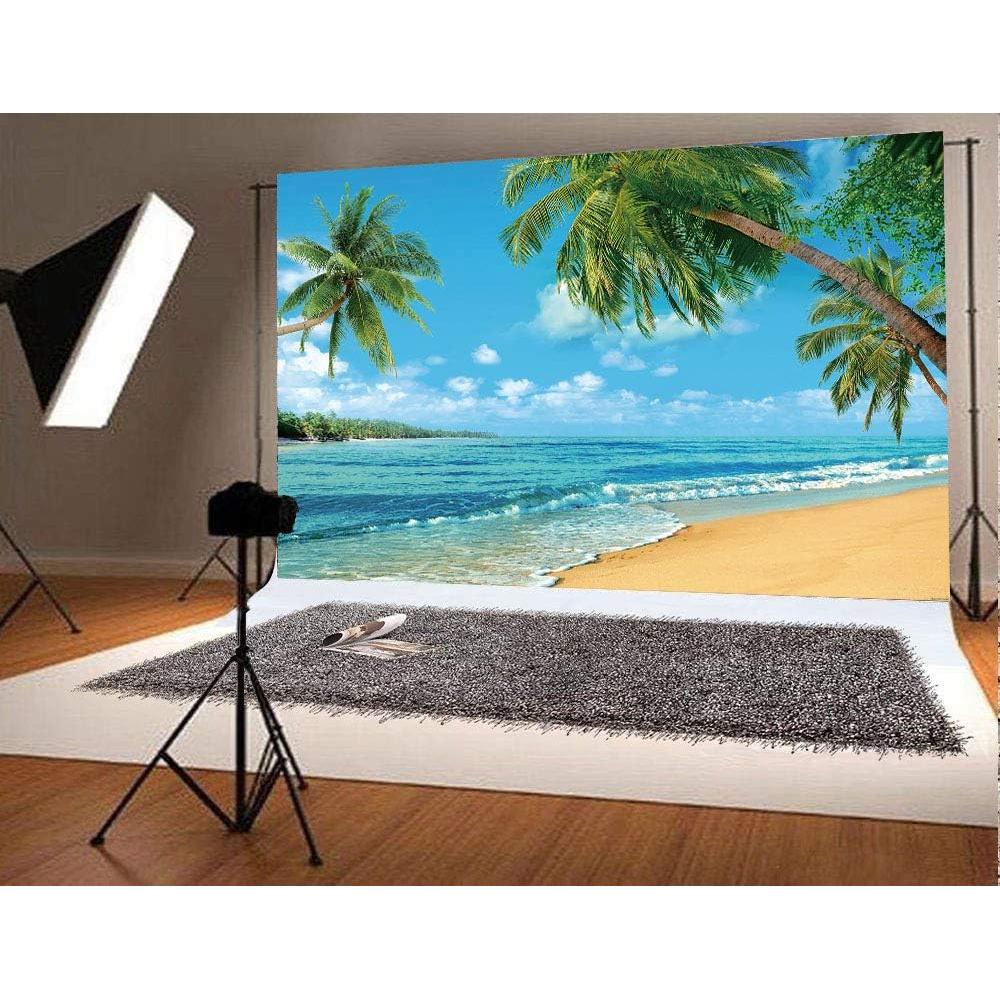 Fondo de Vinilo Tropical 210x150cm para Fotografía yy-beach008