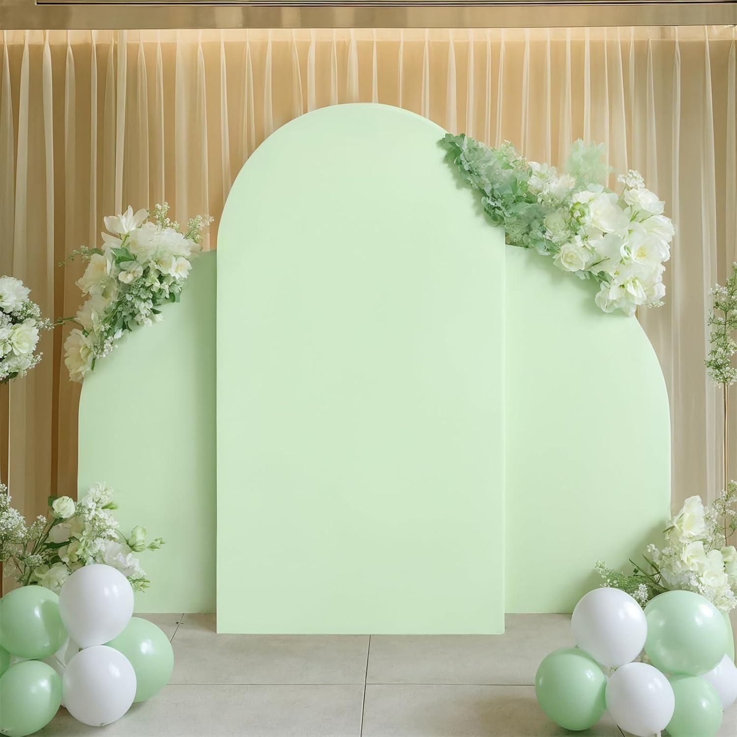 Juego de Soporte de Arco de Boda Partslety 3 Piezas Verde Claro