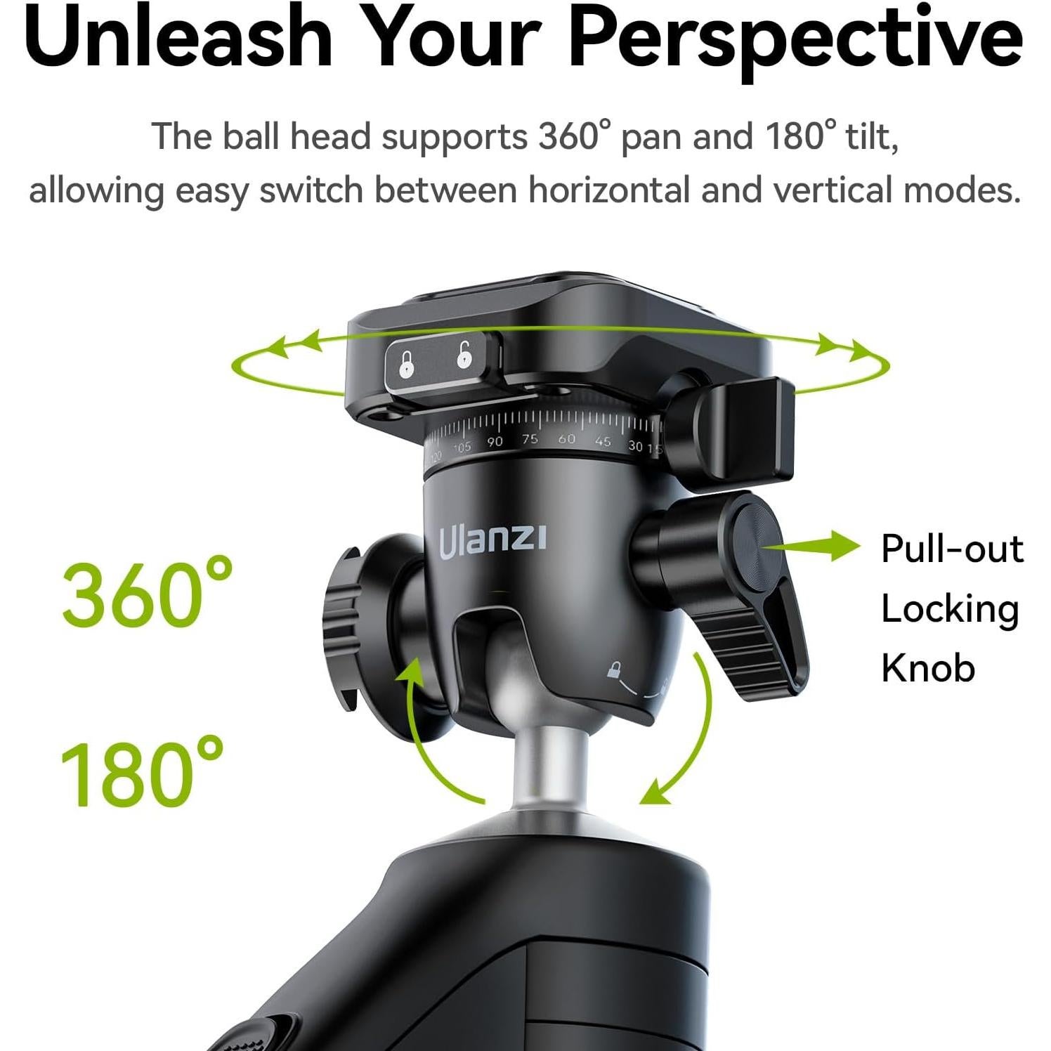 Mini Trípode ULANZI TT38 Portátil para Cámara 393g 360°