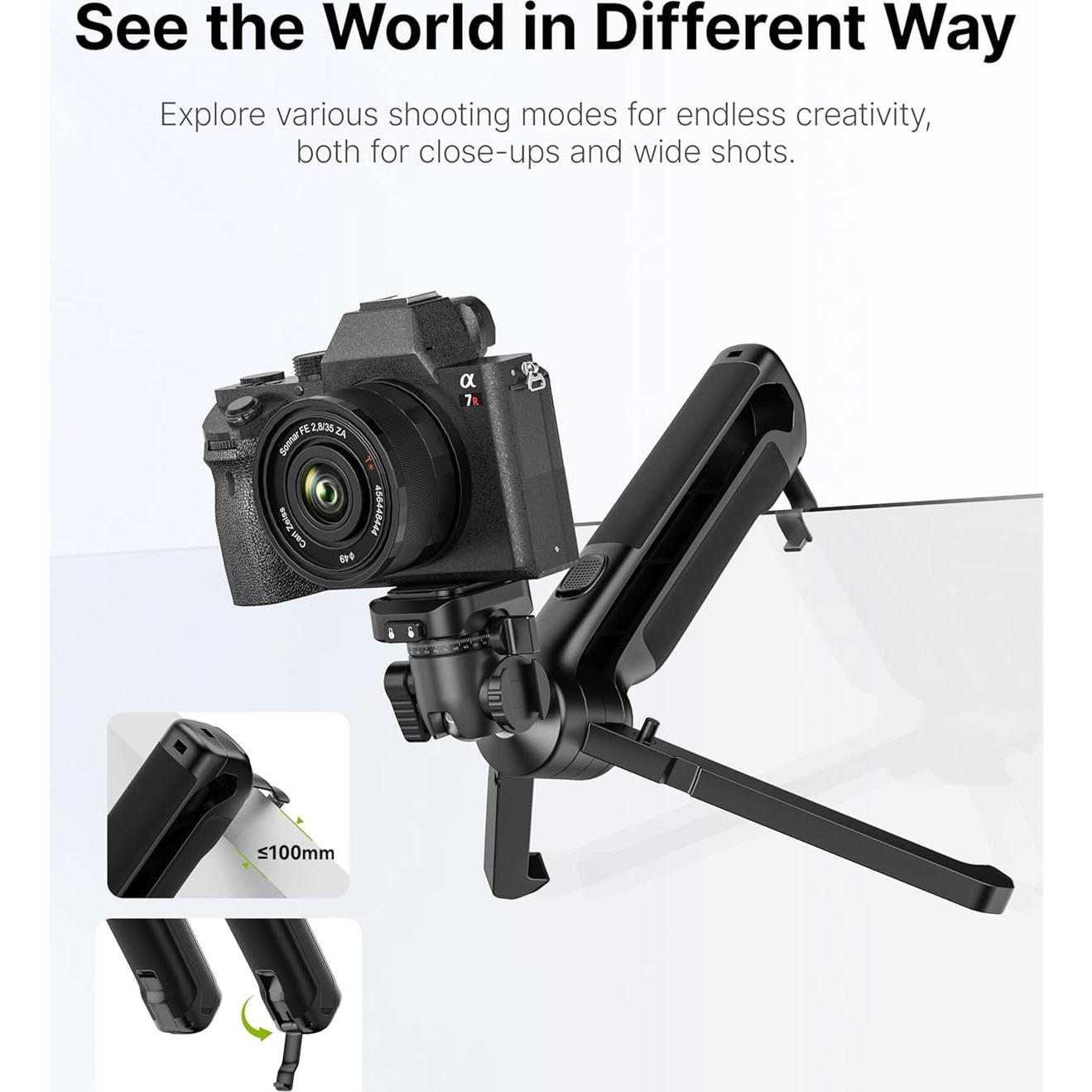 Mini Trípode ULANZI TT38 Portátil para Cámara 393g 360°