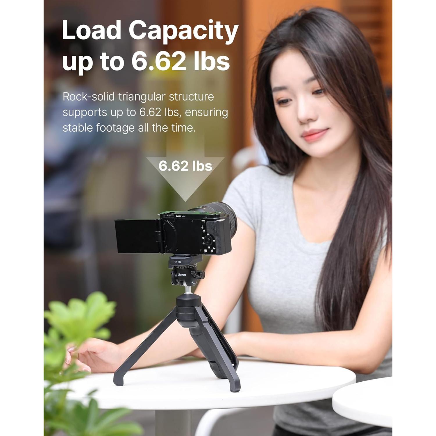 Mini Trípode ULANZI TT38 Portátil para Cámara 393g 360°