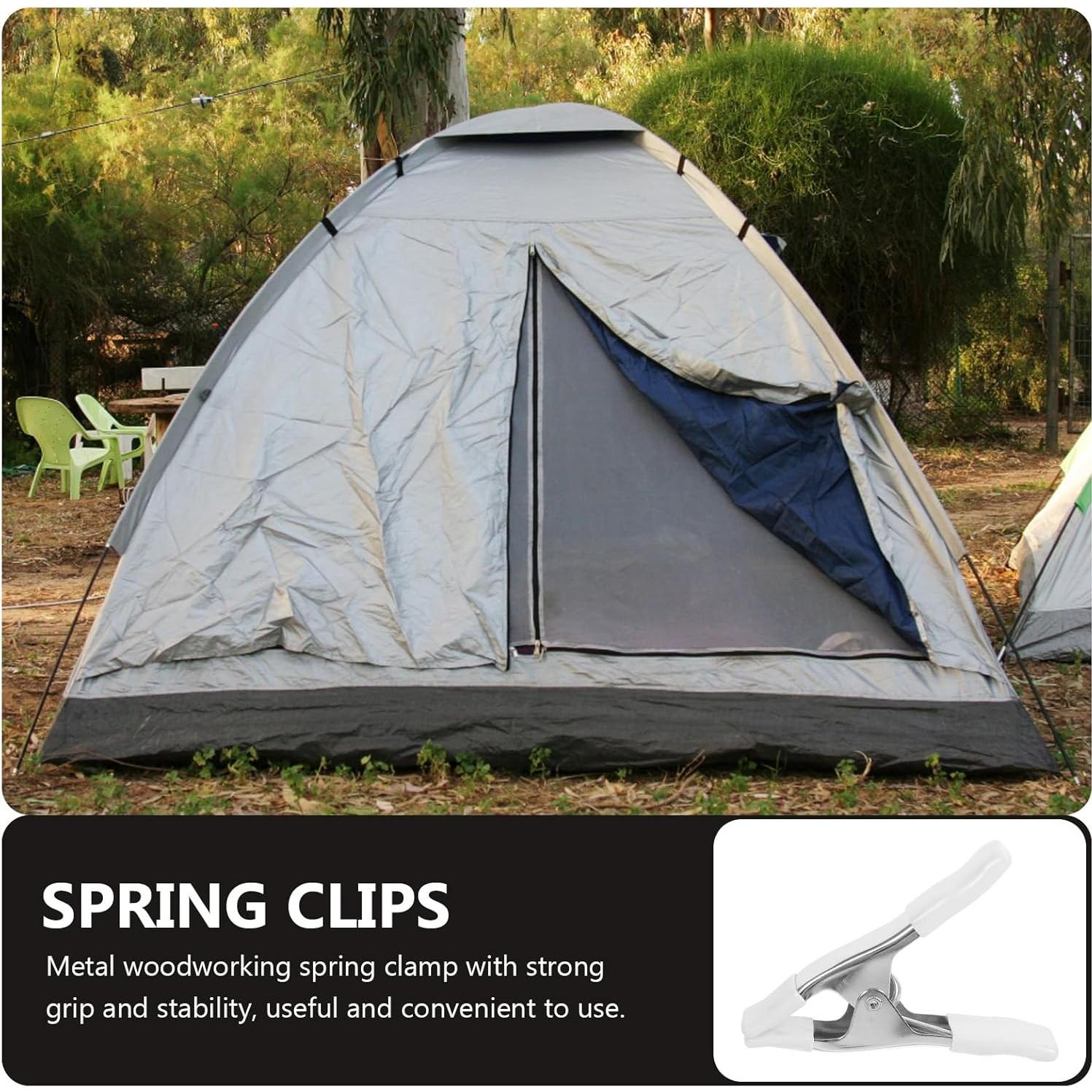 Abrazaderas de Resorte OSALADI 10.16 cm 3 Piezas Niqueladas