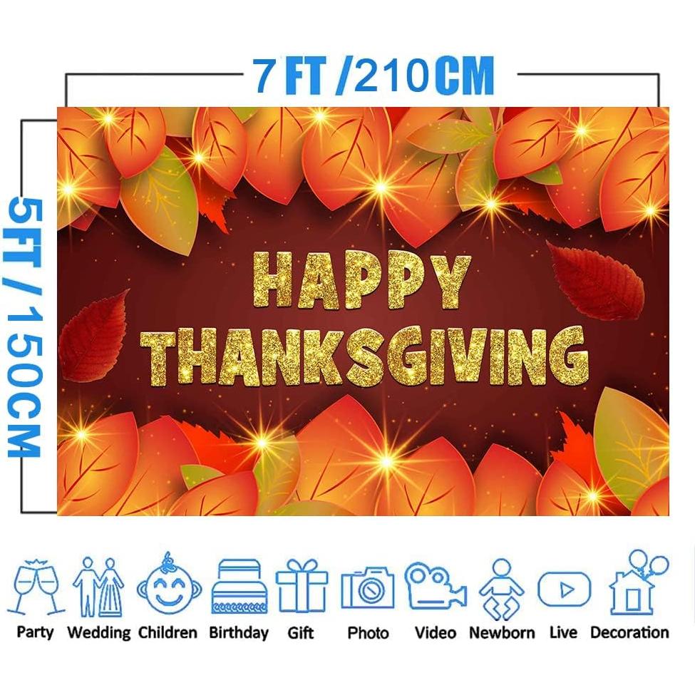 Fondo de Fotografía Otoñal MEETSIOY 213x152 cm con Purpurina