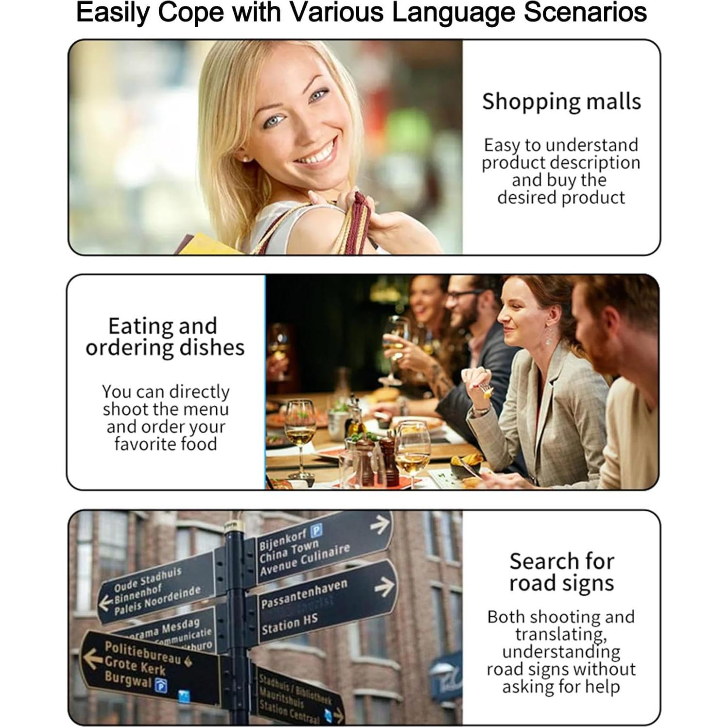 Auriculares Traductores Fexeiso SP30 Bluetooth 144 Idiomas