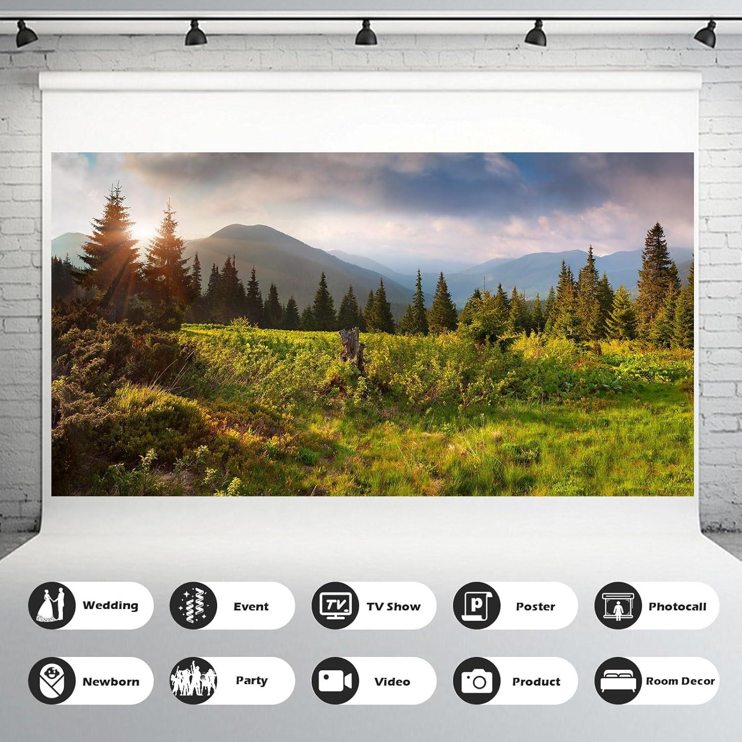 Fondo de Fotografía Vinilo Mitivcati 1.5x1m Paisaje Natural